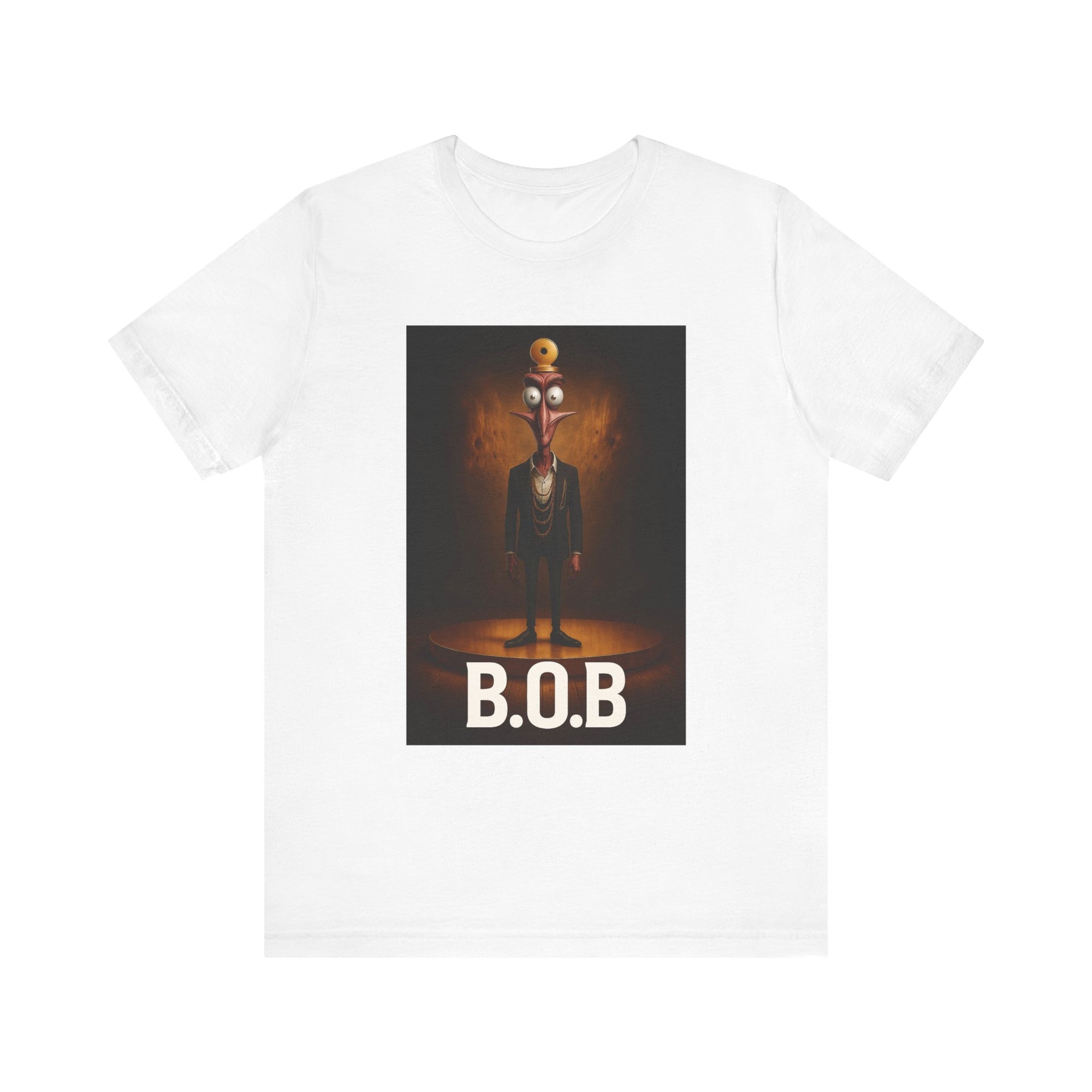 B.O.B. Graphic Tee, Unisex T-Shirt, Funny Casual Wear, Cartoon Character Shirt, Gift for Movie Lovers, Unique Apparel