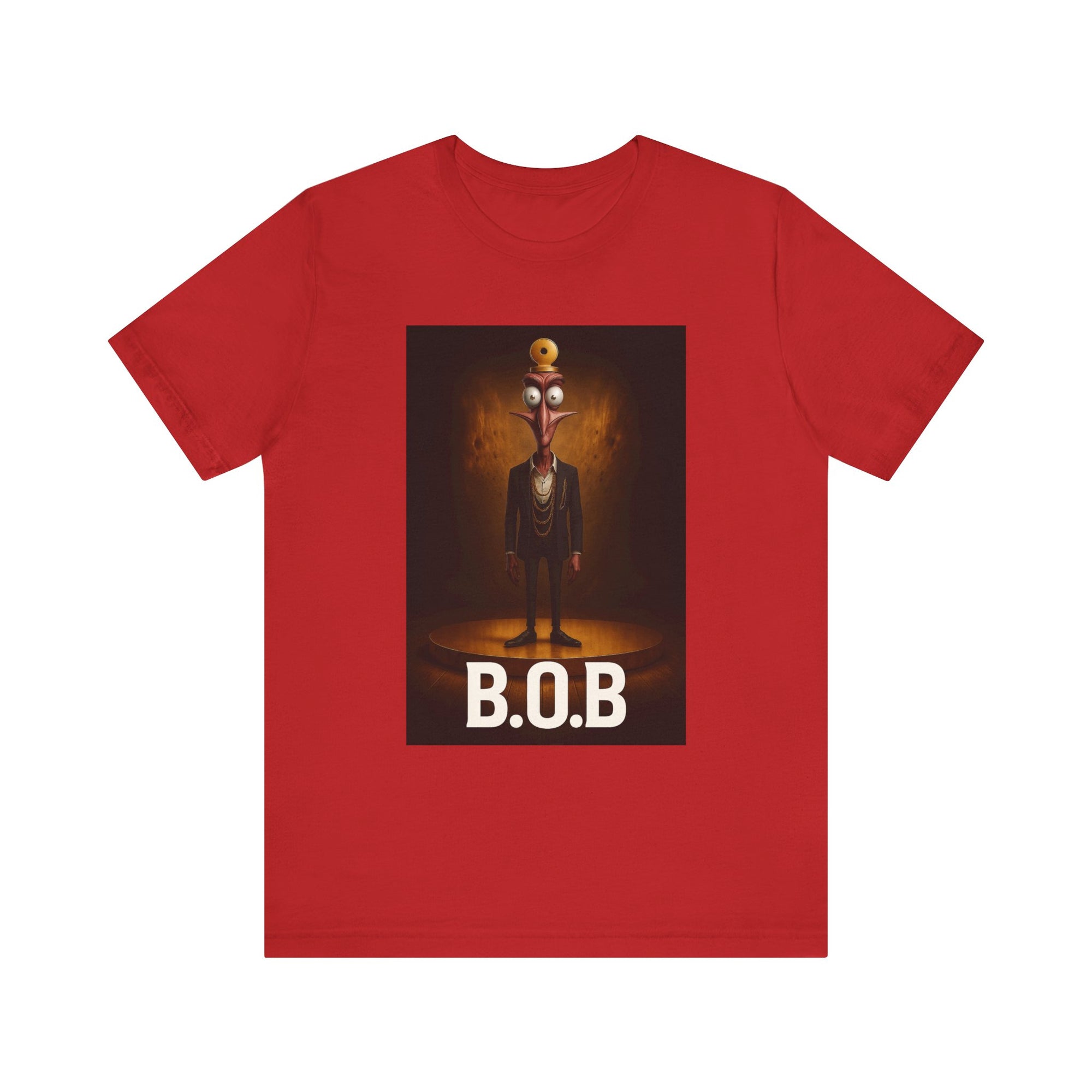 B.O.B. Graphic Tee, Unisex T-Shirt, Funny Casual Wear, Cartoon Character Shirt, Gift for Movie Lovers, Unique Apparel