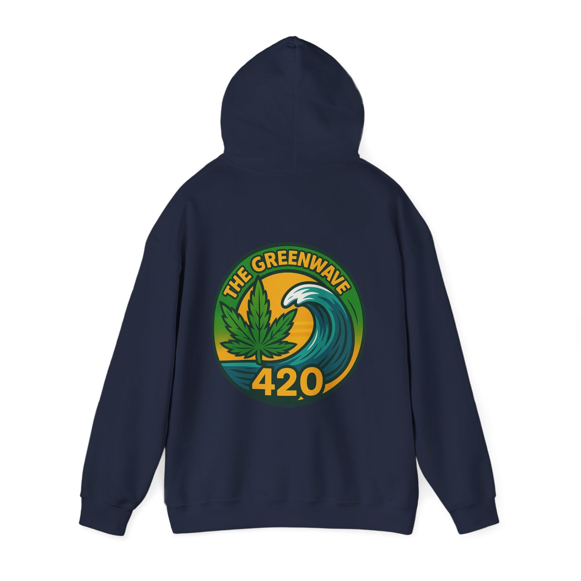 Cozy Cannabis-Themed Hoodie - The Greenwave 420 Sweatshirt, Unisex Pullover, Chill Vibes, Gift for Stoners, 420 Apparel, Streetwear