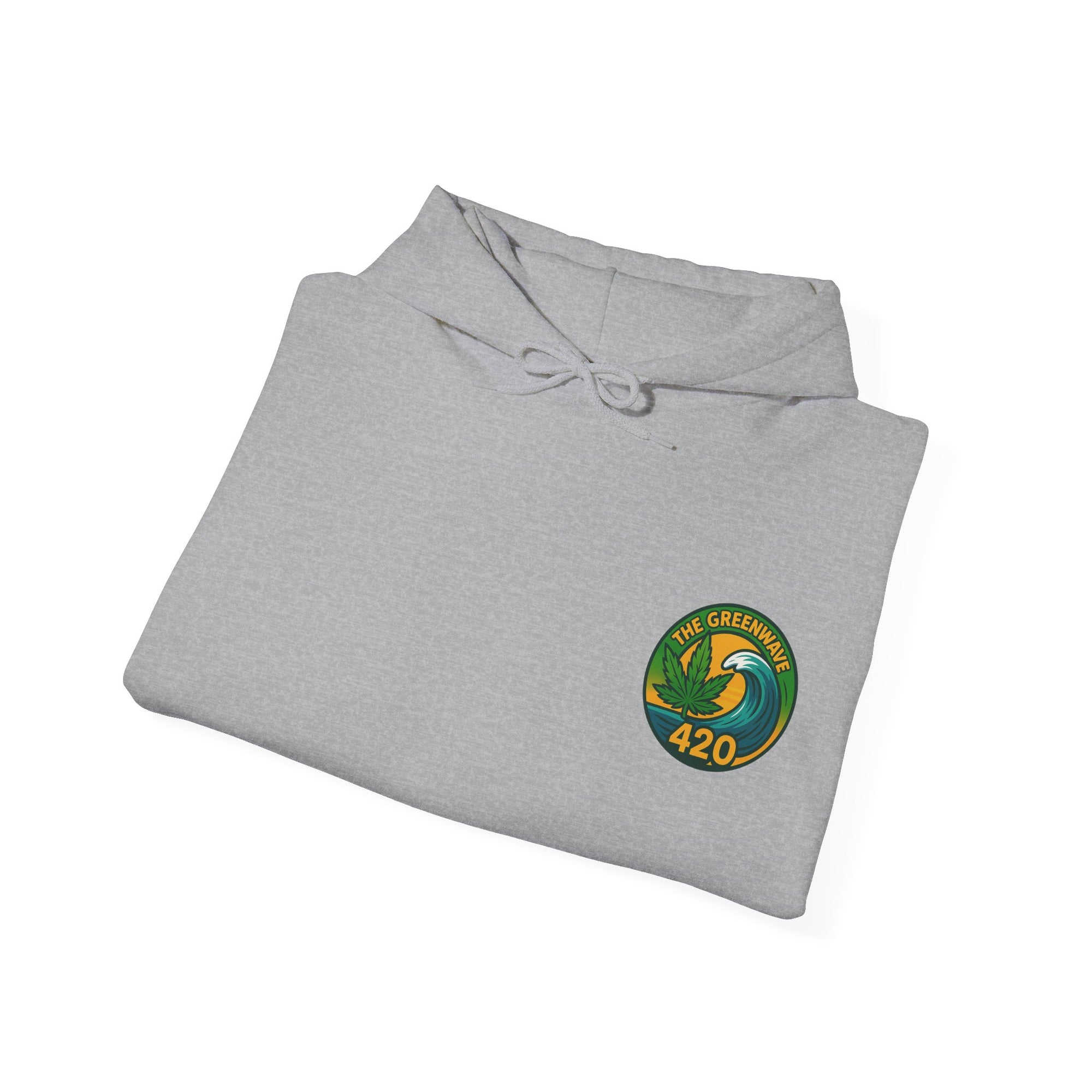 Cozy Cannabis-Themed Hoodie - The Greenwave 420 Sweatshirt, Unisex Pullover, Chill Vibes, Gift for Stoners, 420 Apparel, Streetwear