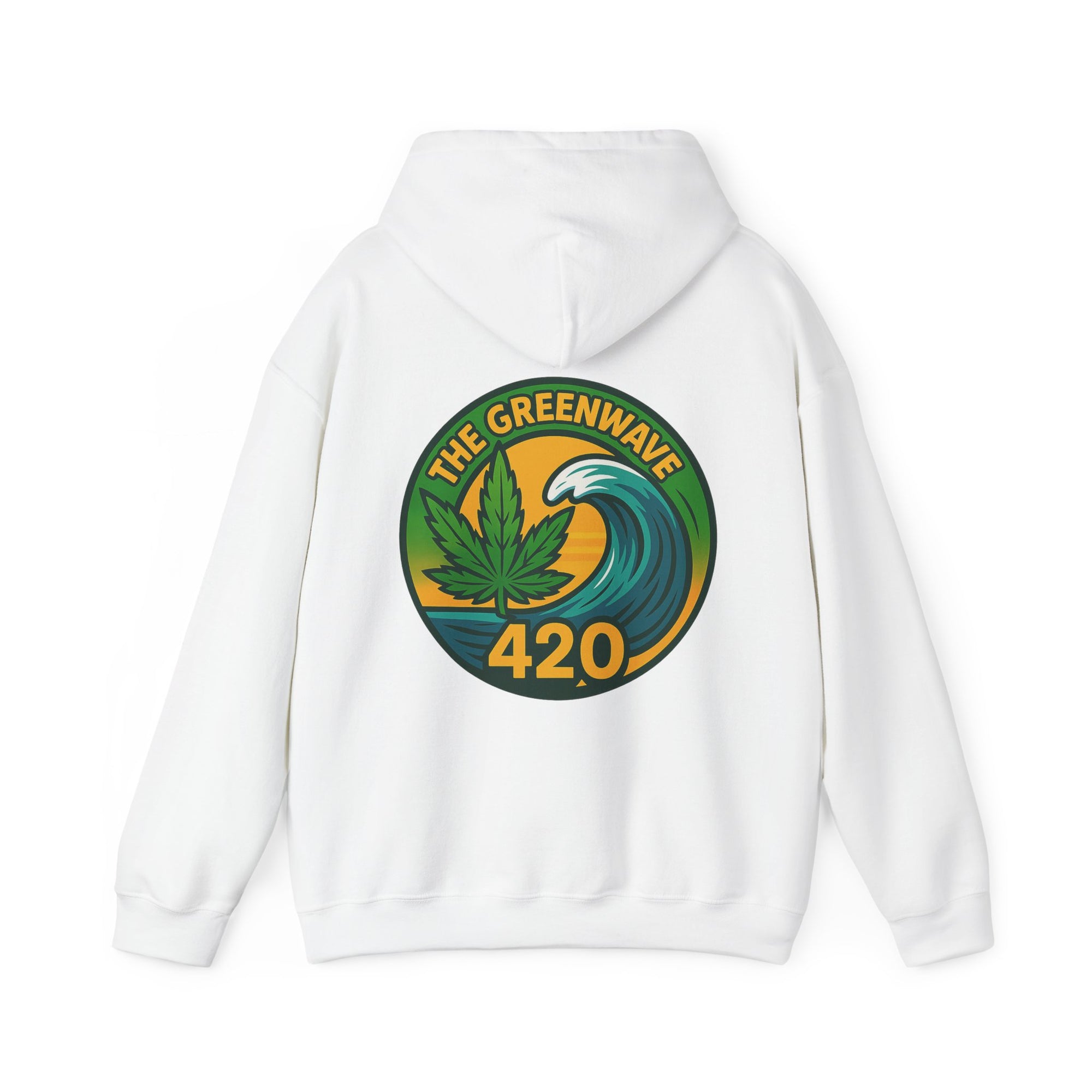 Cozy Cannabis-Themed Hoodie - The Greenwave 420 Sweatshirt, Unisex Pullover, Chill Vibes, Gift for Stoners, 420 Apparel, Streetwear