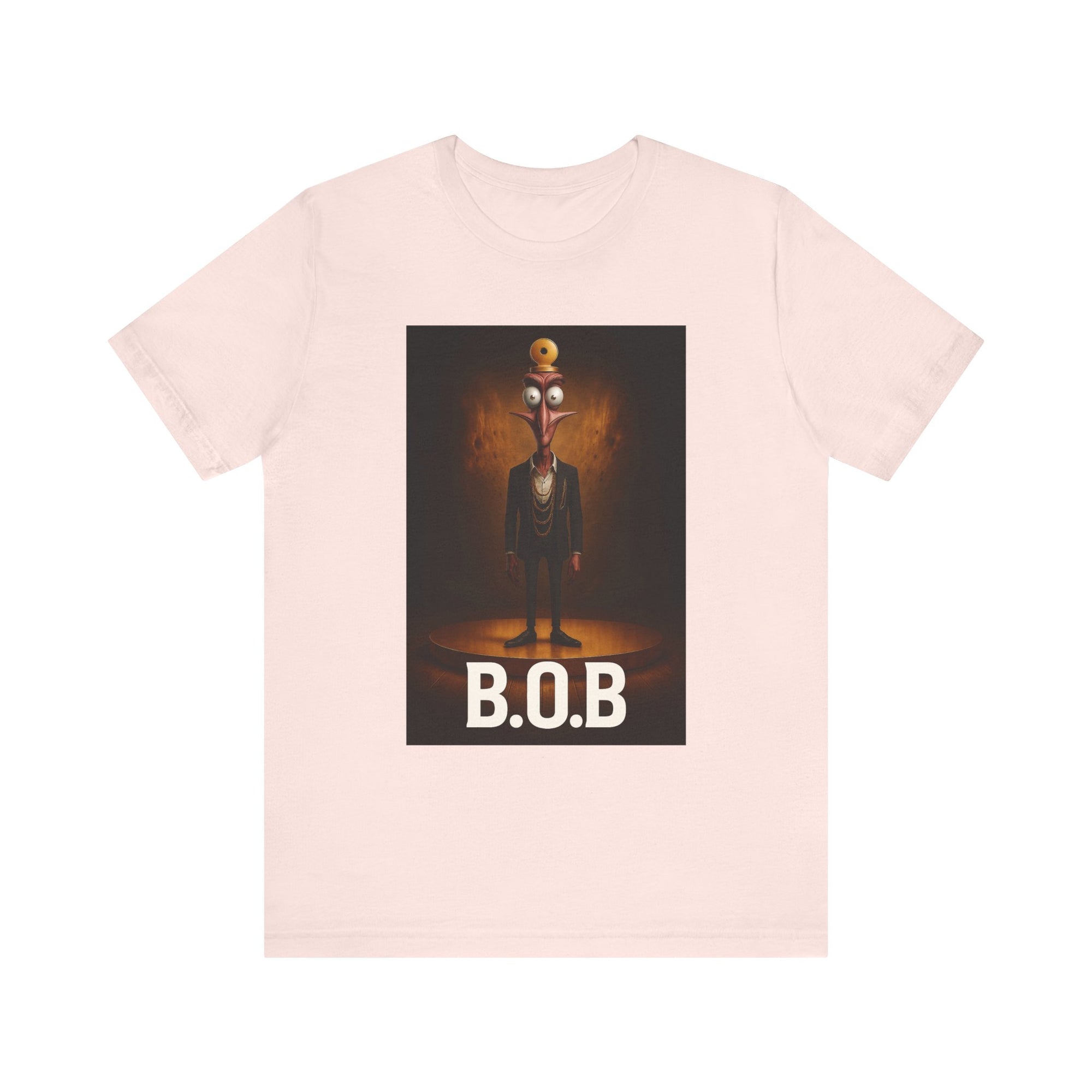 B.O.B. Graphic Tee, Unisex T-Shirt, Funny Casual Wear, Cartoon Character Shirt, Gift for Movie Lovers, Unique Apparel