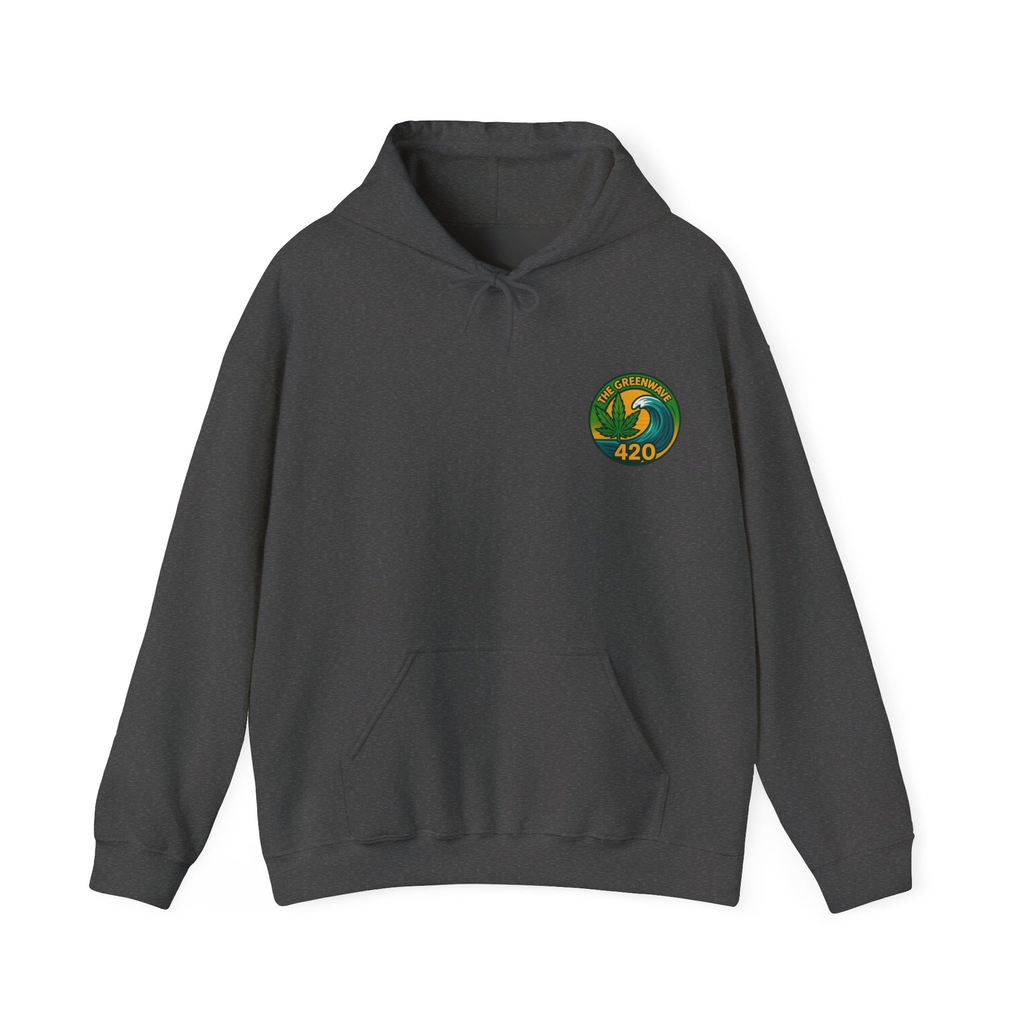 Cozy Cannabis-Themed Hoodie - The Greenwave 420 Sweatshirt, Unisex Pullover, Chill Vibes, Gift for Stoners, 420 Apparel, Streetwear