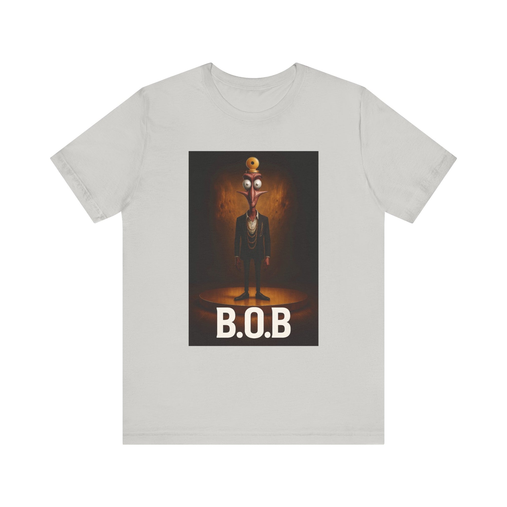 B.O.B. Graphic Tee, Unisex T-Shirt, Funny Casual Wear, Cartoon Character Shirt, Gift for Movie Lovers, Unique Apparel