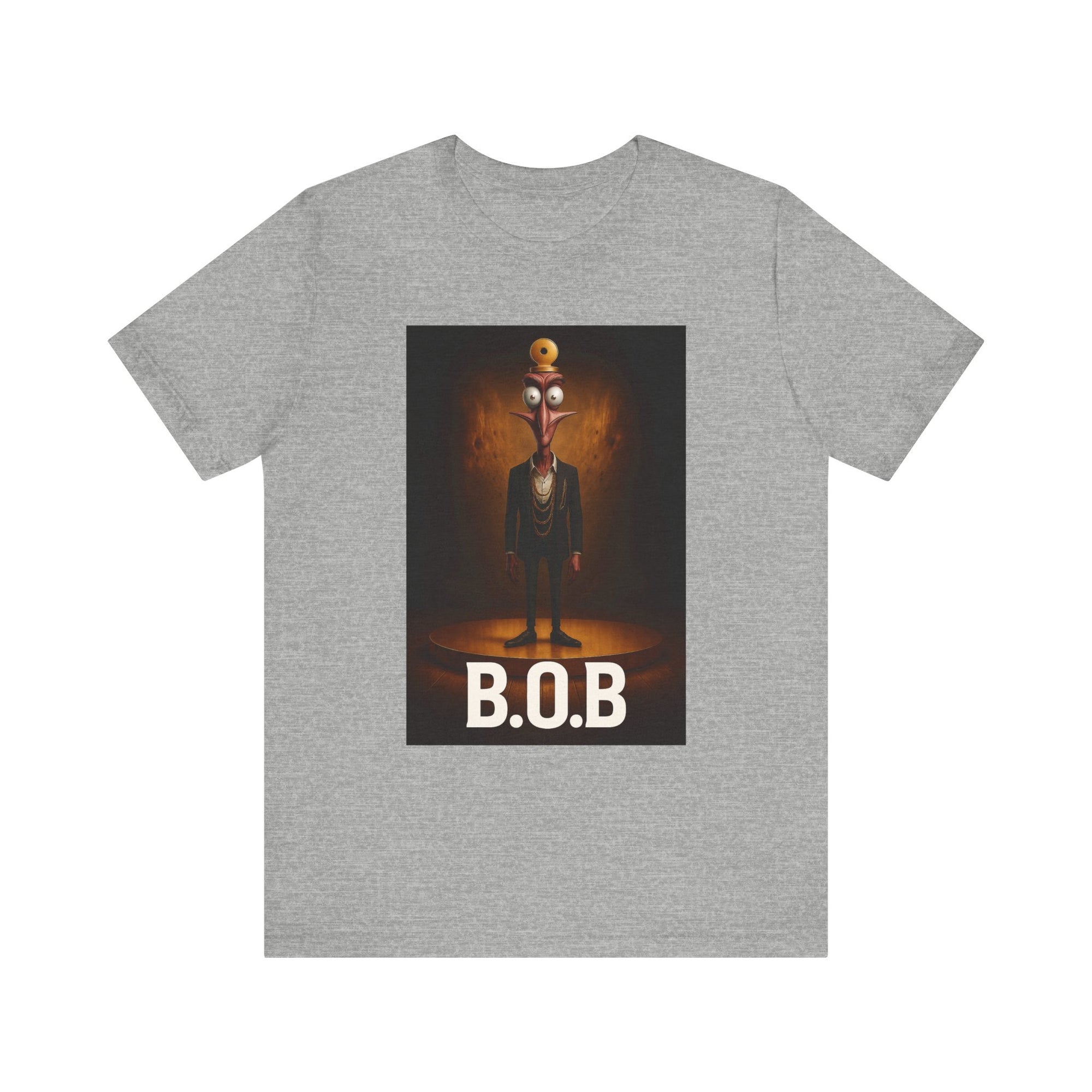 B.O.B. Graphic Tee, Unisex T-Shirt, Funny Casual Wear, Cartoon Character Shirt, Gift for Movie Lovers, Unique Apparel