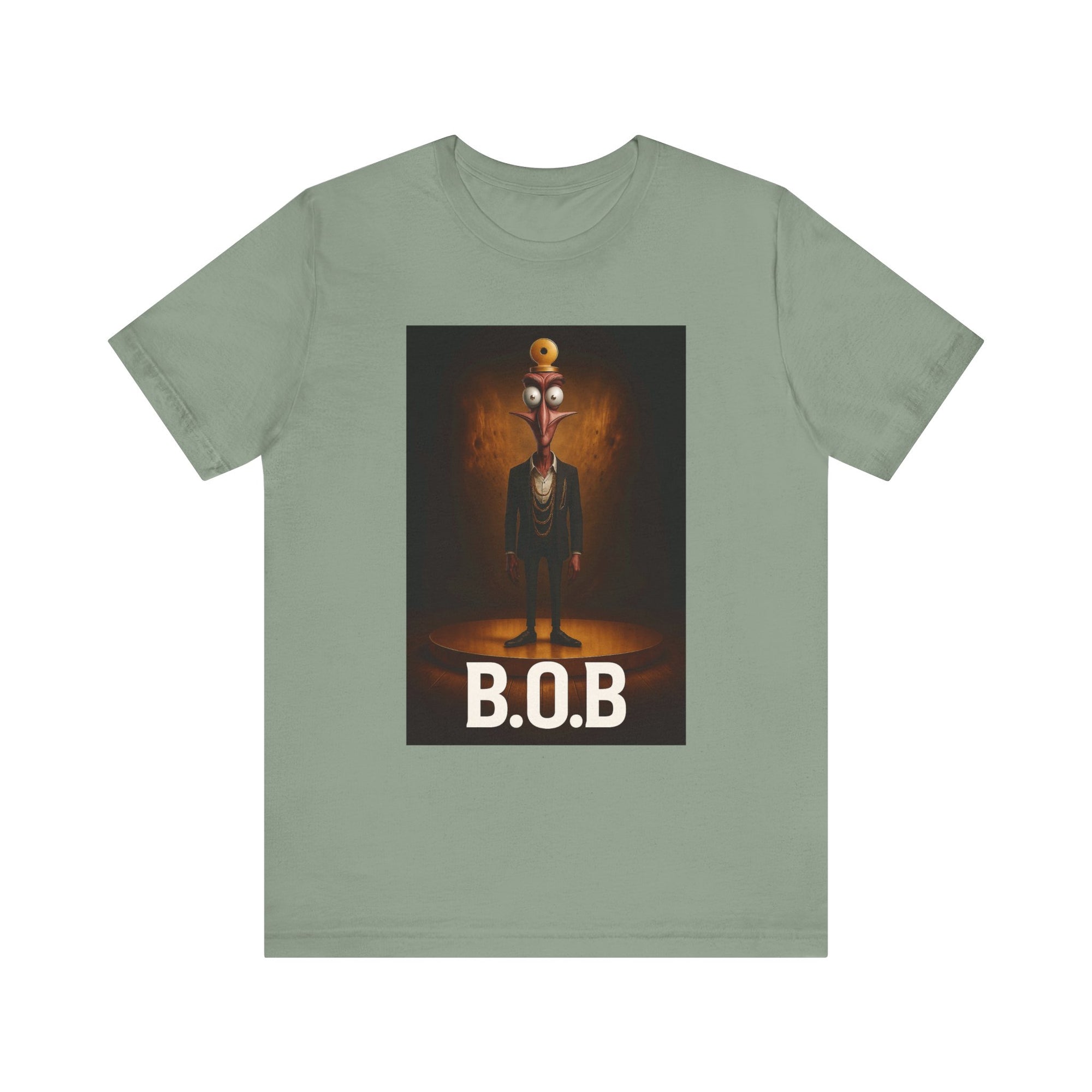 B.O.B. Graphic Tee, Unisex T-Shirt, Funny Casual Wear, Cartoon Character Shirt, Gift for Movie Lovers, Unique Apparel