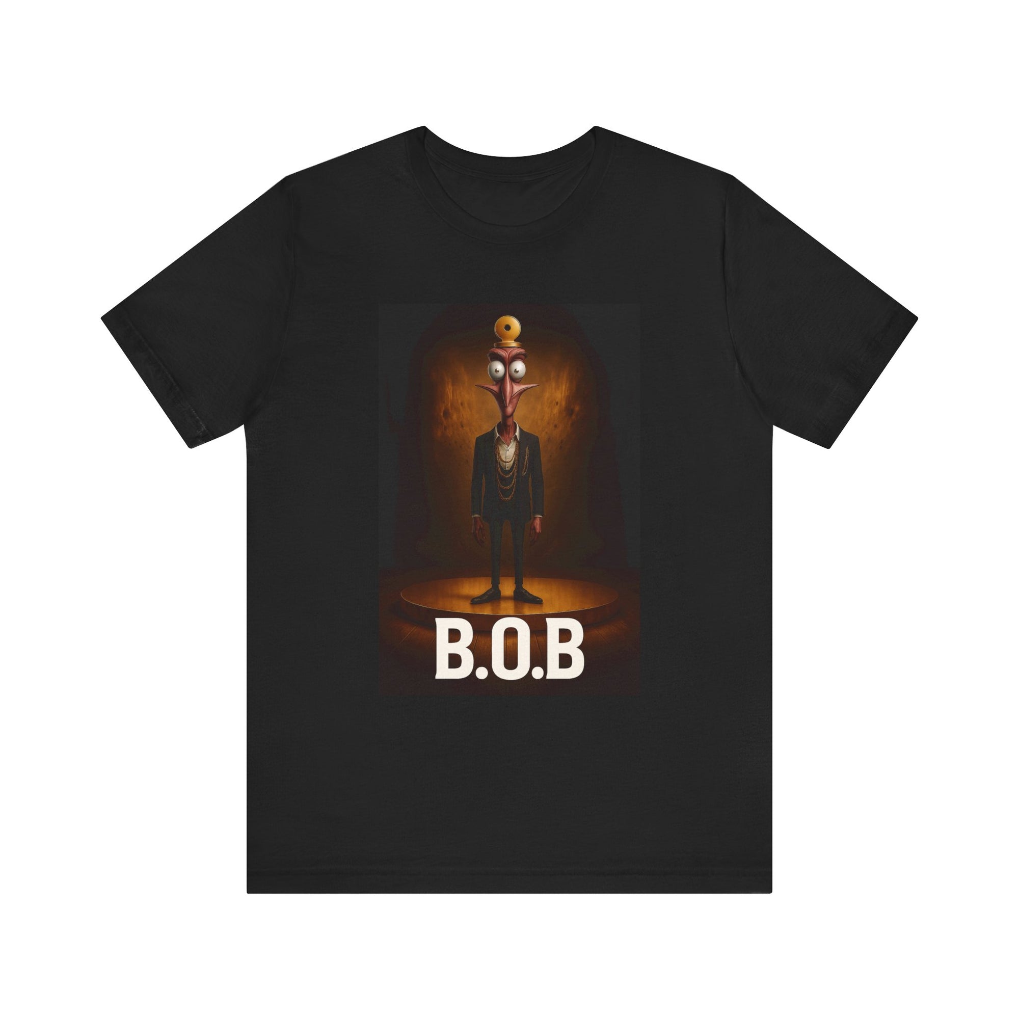 B.O.B. Graphic Tee, Unisex T-Shirt, Funny Casual Wear, Cartoon Character Shirt, Gift for Movie Lovers, Unique Apparel