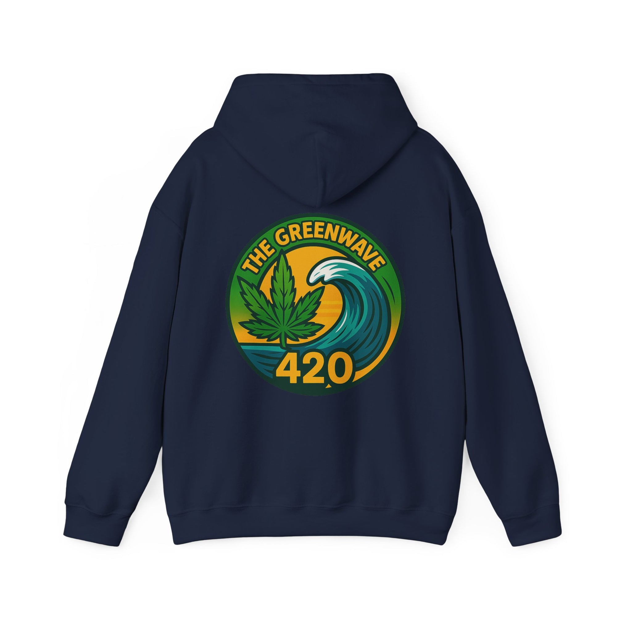 Cozy Cannabis-Themed Hoodie - The Greenwave 420 Sweatshirt, Unisex Pullover, Chill Vibes, Gift for Stoners, 420 Apparel, Streetwear