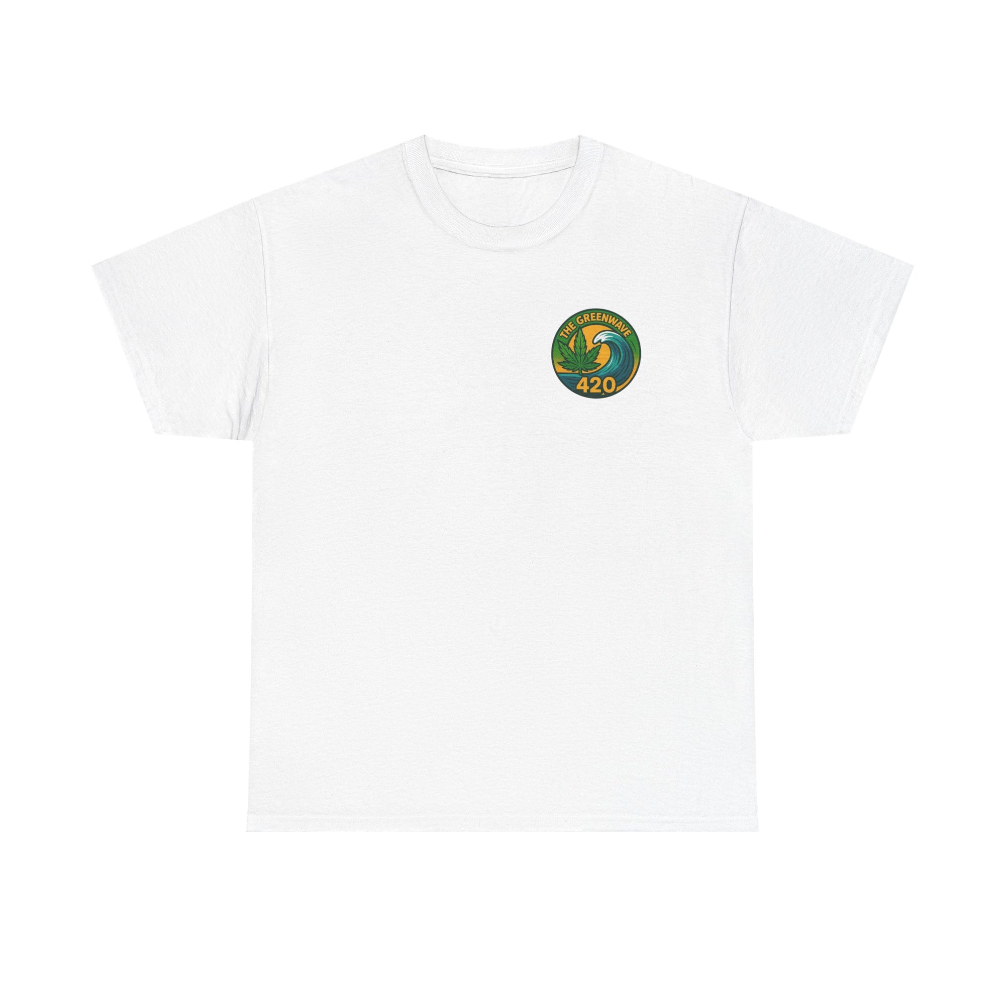 Copy of Unisex Heavy Cotton Tee with Retro Greenwave 420 Design, Cannabis Culture Shirt, Perfect for Festivals, Gifting, Everyday Wear