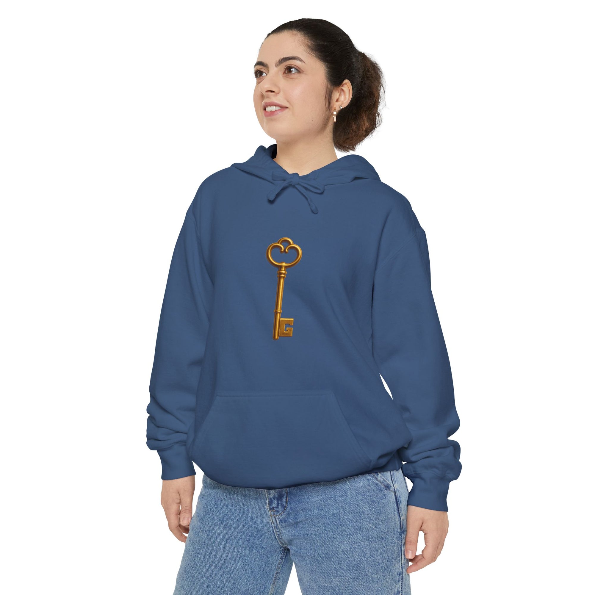 Cozy Unisex Hoodie with Key Design - Perfect for Casual Wear, Gift for Friends, 420 Celebrations, Everyday Comfort, Chill Vibes