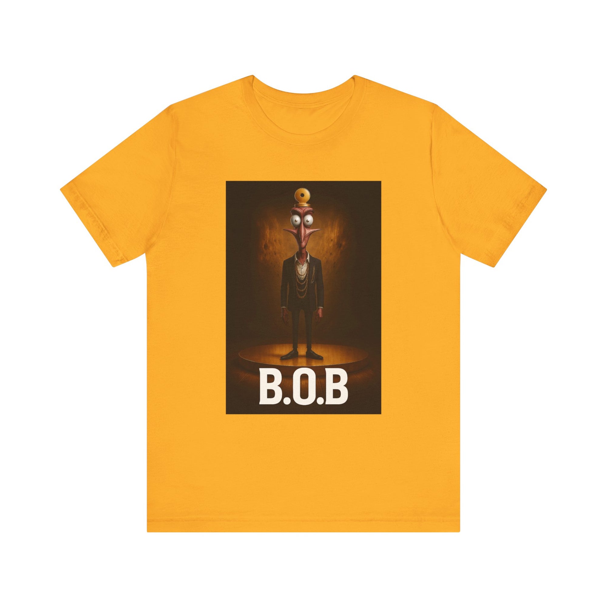 B.O.B. Graphic Tee, Unisex T-Shirt, Funny Casual Wear, Cartoon Character Shirt, Gift for Movie Lovers, Unique Apparel