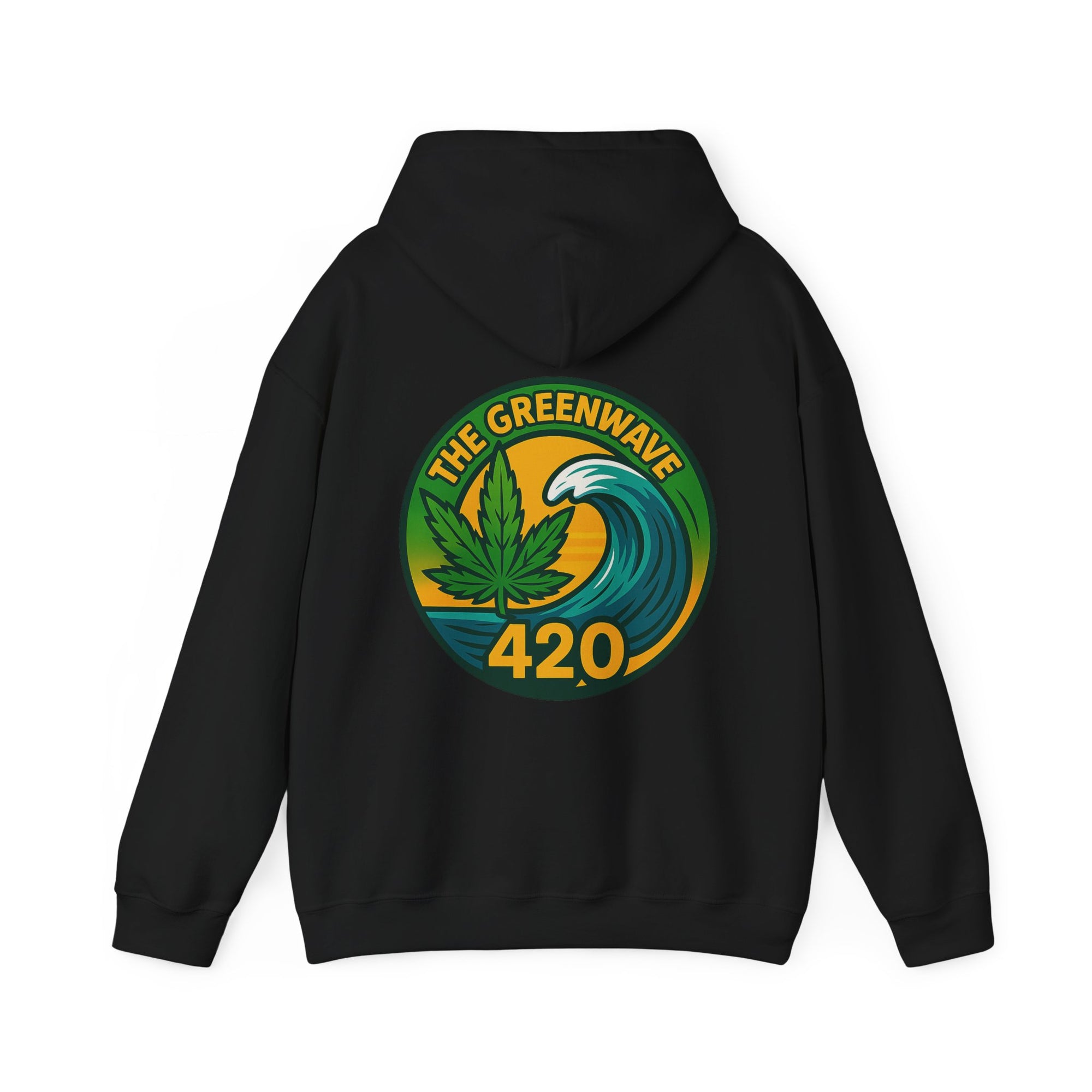 Cozy Cannabis-Themed Hoodie - The Greenwave 420 Sweatshirt, Unisex Pullover, Chill Vibes, Gift for Stoners, 420 Apparel, Streetwear