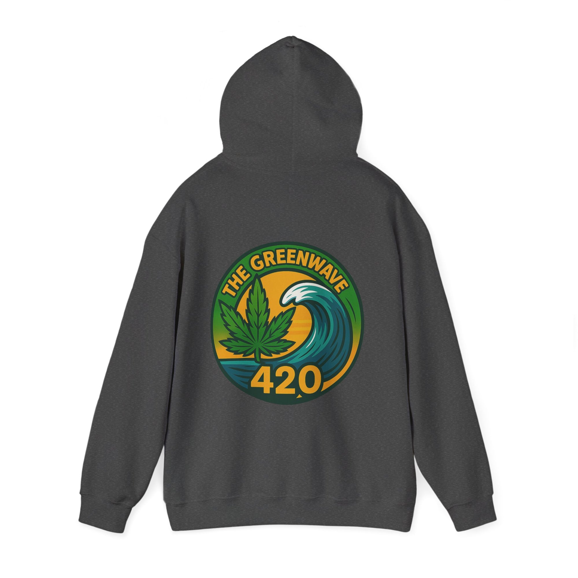 Cozy Cannabis-Themed Hoodie - The Greenwave 420 Sweatshirt, Unisex Pullover, Chill Vibes, Gift for Stoners, 420 Apparel, Streetwear