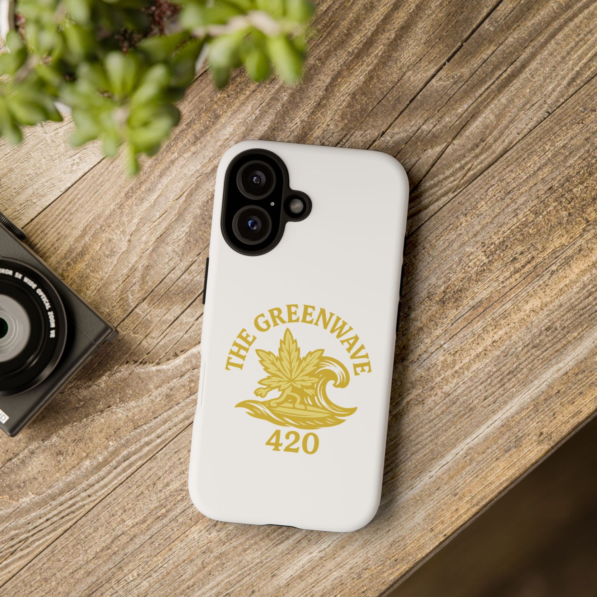Golden Leaf Phone Case - Stylish Tough Cases for Nature Lovers, Unique Gifts, Trendy Accessories, Eco-Friendly Design