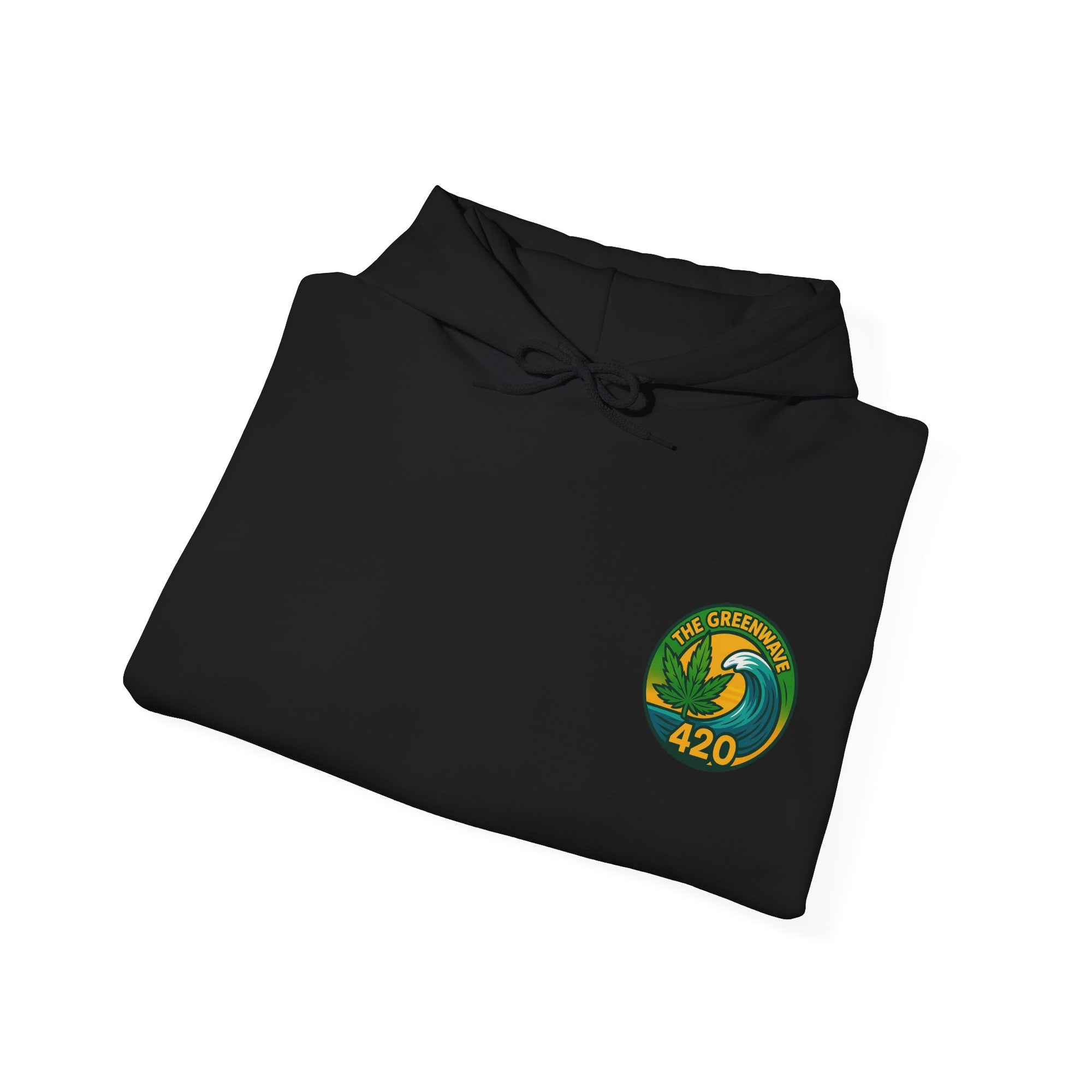 Cozy Cannabis-Themed Hoodie - The Greenwave 420 Sweatshirt, Unisex Pullover, Chill Vibes, Gift for Stoners, 420 Apparel, Streetwear