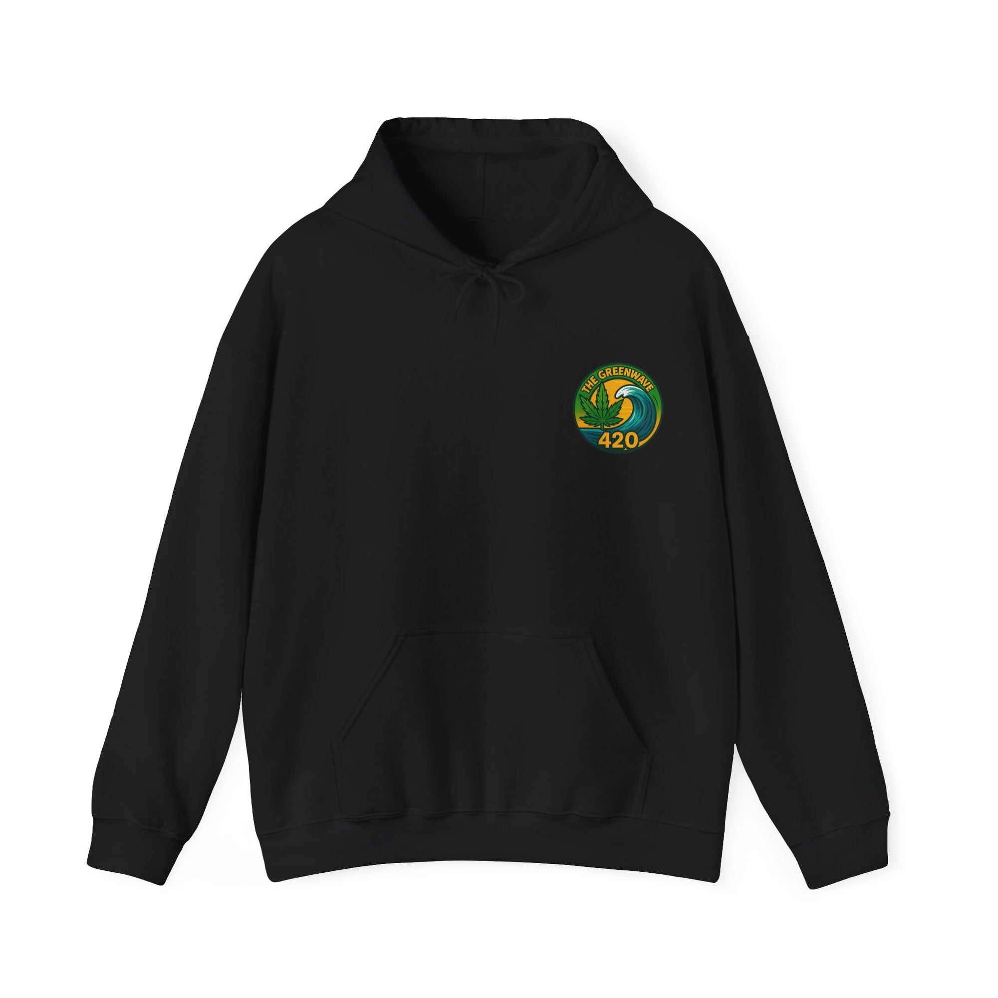 Cozy Cannabis-Themed Hoodie - The Greenwave 420 Sweatshirt, Unisex Pullover, Chill Vibes, Gift for Stoners, 420 Apparel, Streetwear
