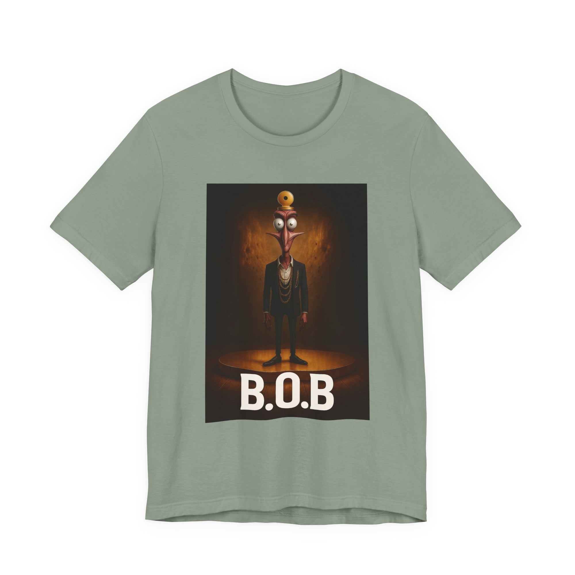 B.O.B. Graphic Tee, Unisex T-Shirt, Funny Casual Wear, Cartoon Character Shirt, Gift for Movie Lovers, Unique Apparel