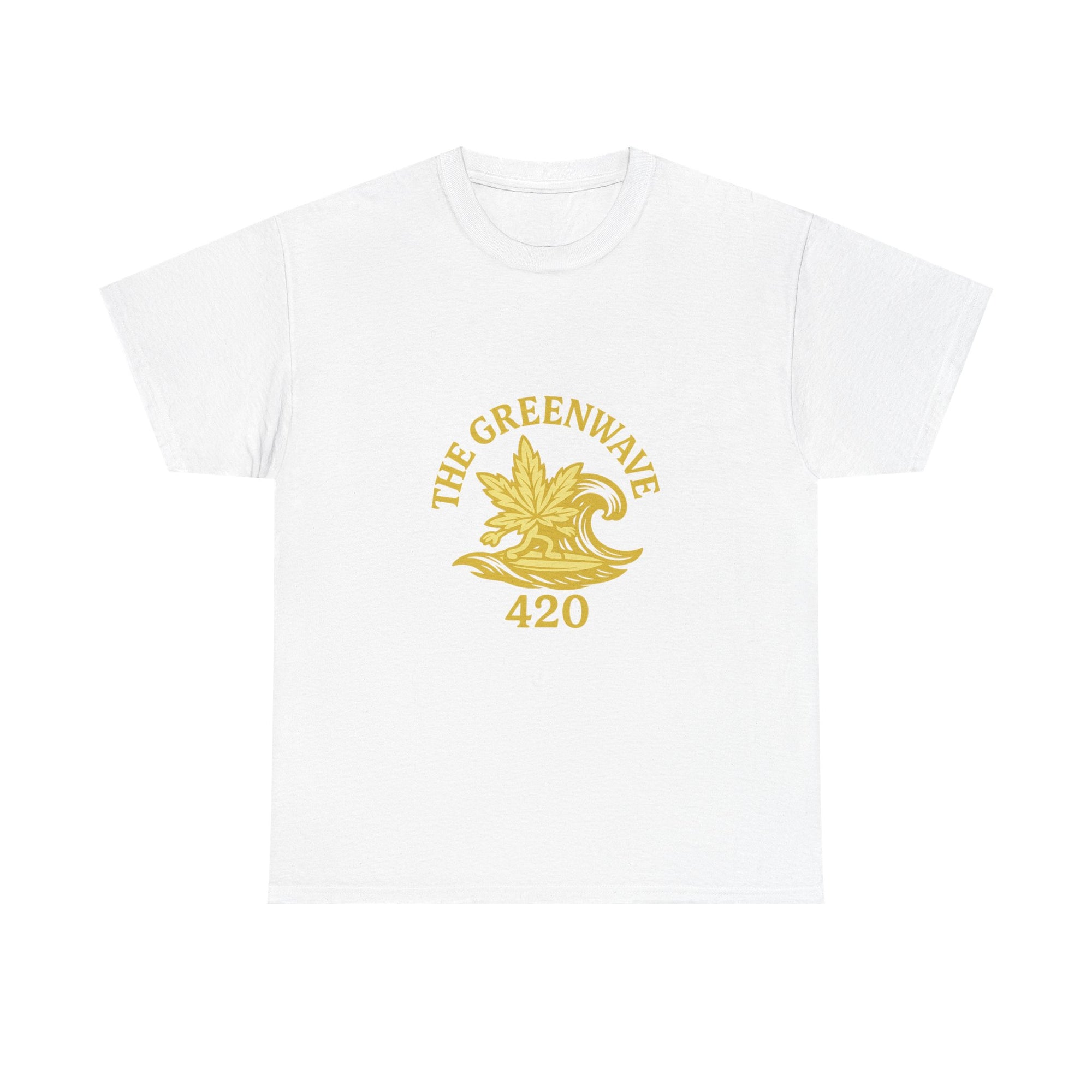 Copy of Copy of Unisex Heavy Cotton Tee with Retro Greenwave 420 Design, Cannabis Culture Shirt, Perfect for Festivals, Gifting, Everyday Wear