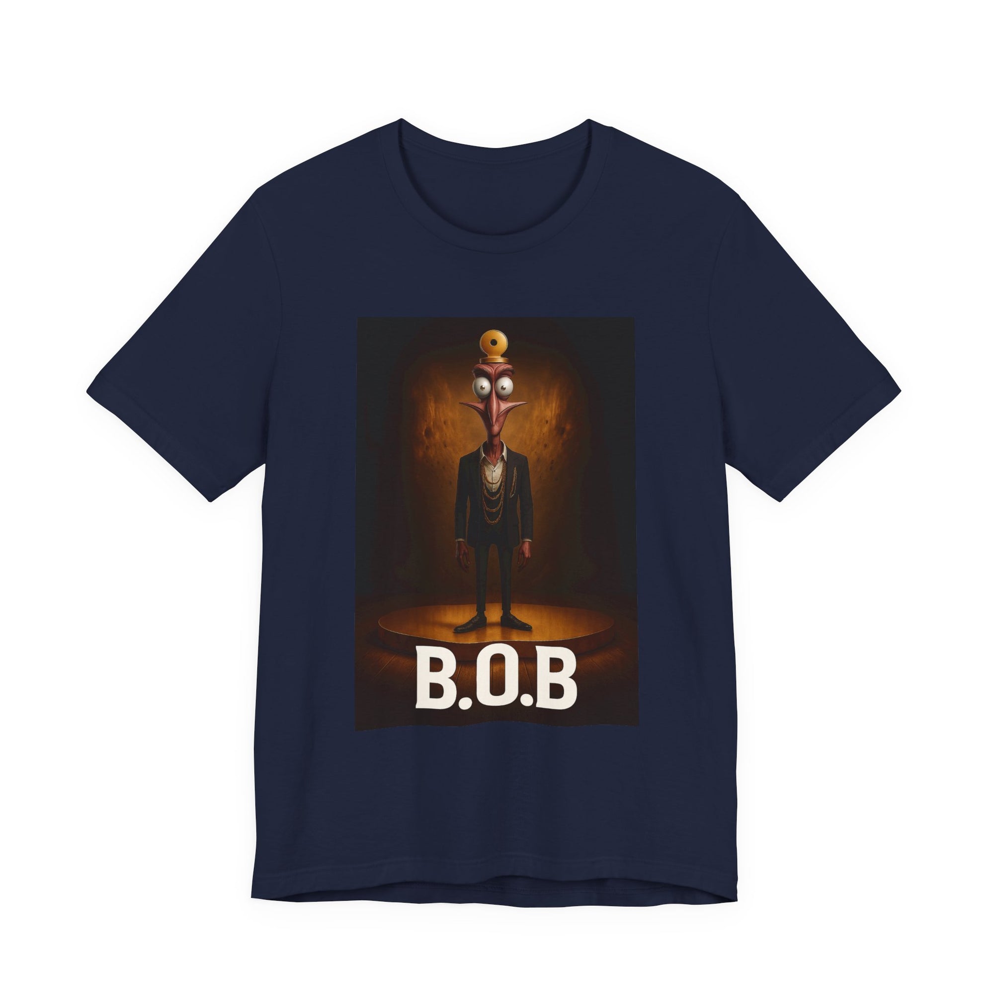 B.O.B. Graphic Tee, Unisex T-Shirt, Funny Casual Wear, Cartoon Character Shirt, Gift for Movie Lovers, Unique Apparel