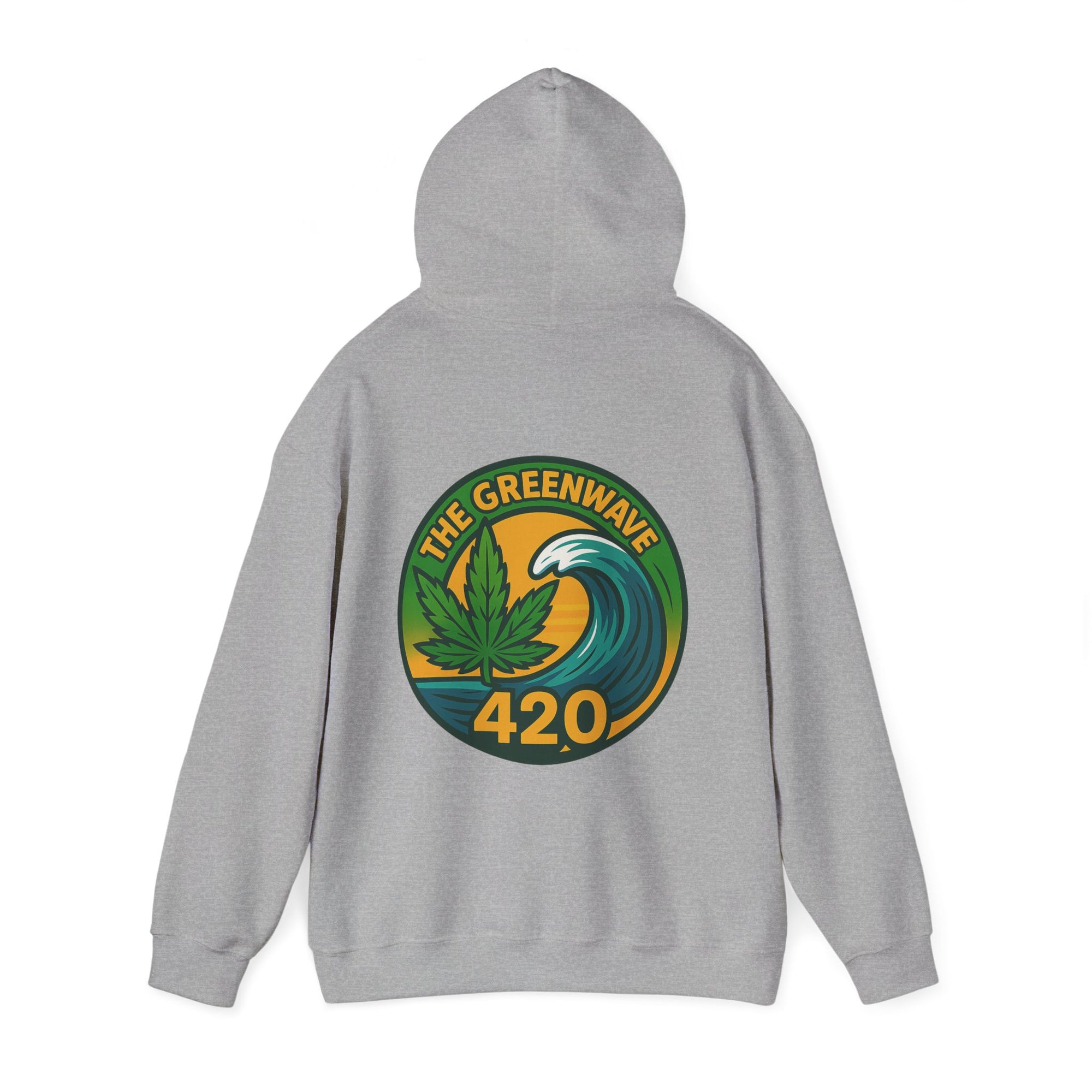 Cozy Cannabis-Themed Hoodie - The Greenwave 420 Sweatshirt, Unisex Pullover, Chill Vibes, Gift for Stoners, 420 Apparel, Streetwear