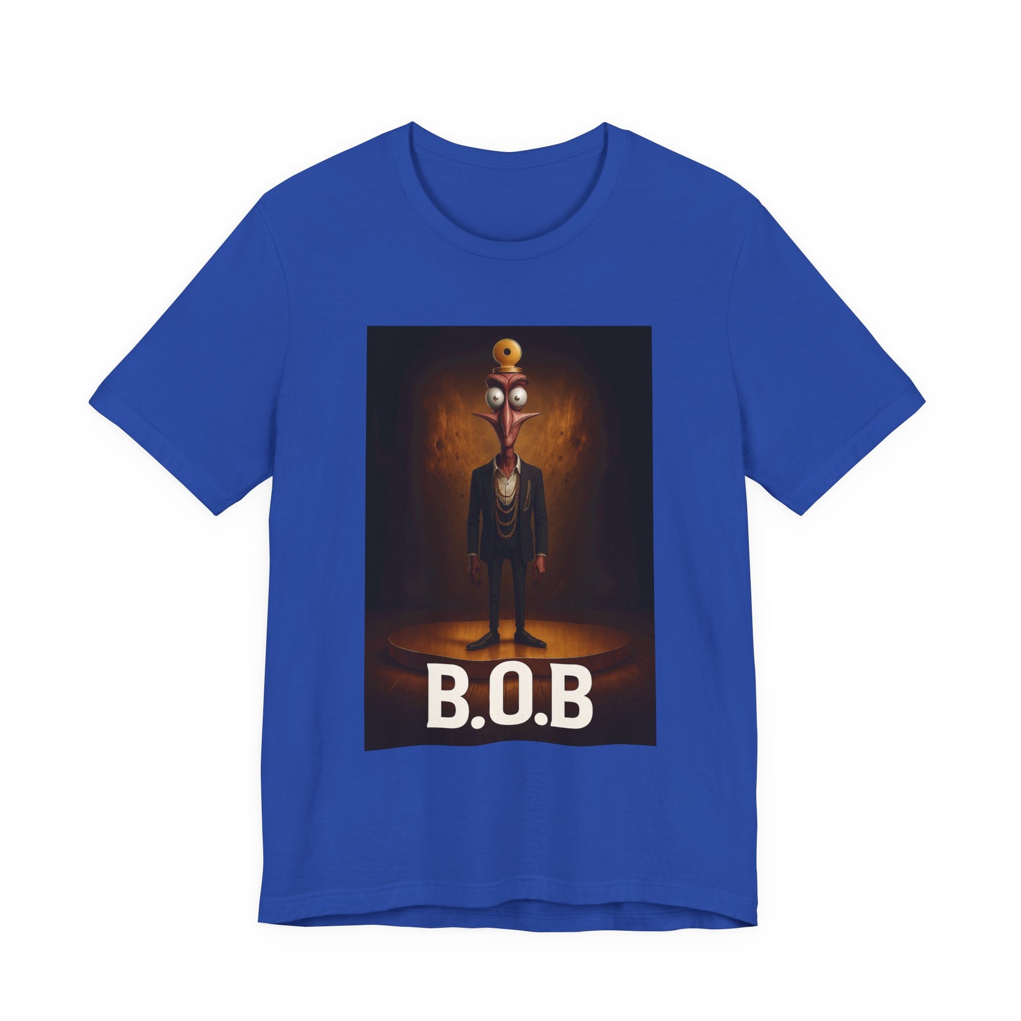 B.O.B. Graphic Tee, Unisex T-Shirt, Funny Casual Wear, Cartoon Character Shirt, Gift for Movie Lovers, Unique Apparel