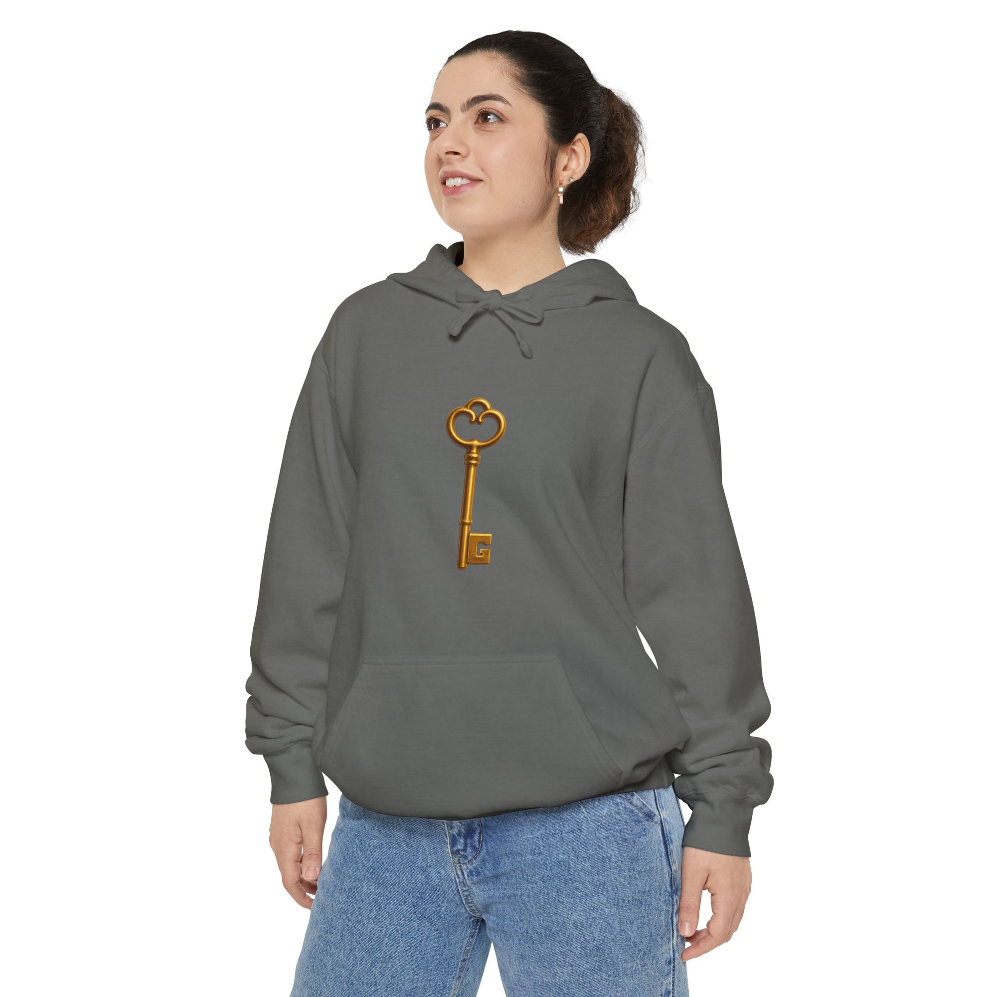 Cozy Unisex Hoodie with Key Design - Perfect for Casual Wear, Gift for Friends, 420 Celebrations, Everyday Comfort, Chill Vibes