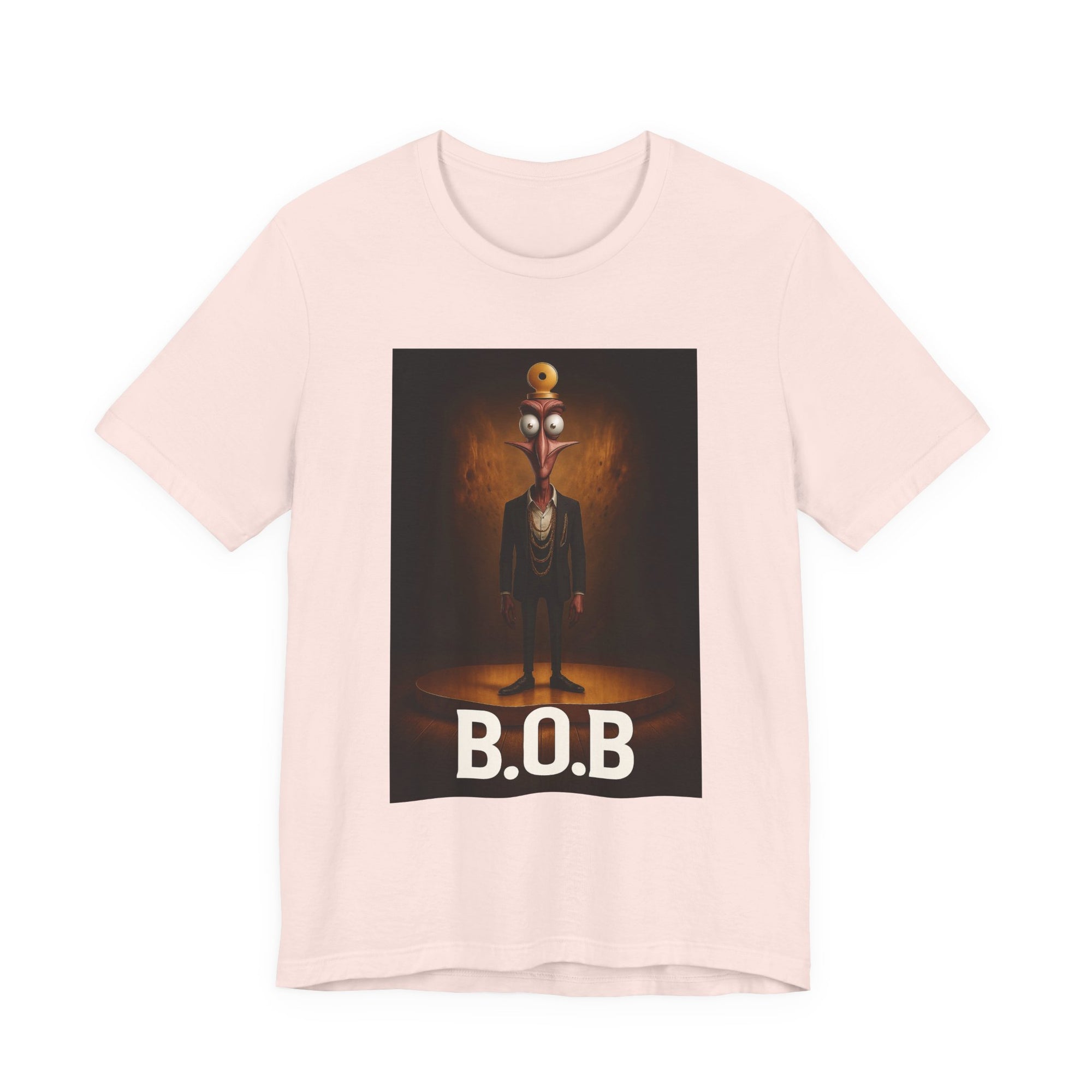 B.O.B. Graphic Tee, Unisex T-Shirt, Funny Casual Wear, Cartoon Character Shirt, Gift for Movie Lovers, Unique Apparel