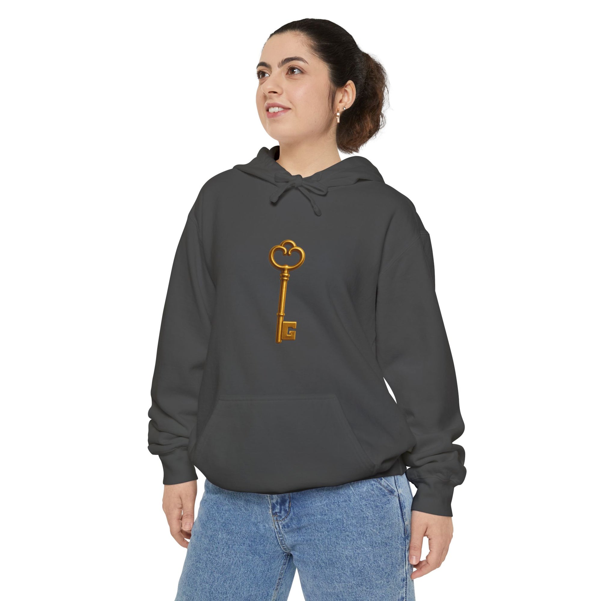 Cozy Unisex Hoodie with Key Design - Perfect for Casual Wear, Gift for Friends, 420 Celebrations, Everyday Comfort, Chill Vibes