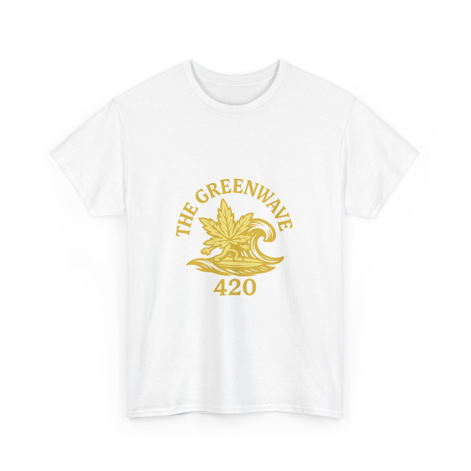 Copy of Copy of Unisex Heavy Cotton Tee with Retro Greenwave 420 Design, Cannabis Culture Shirt, Perfect for Festivals, Gifting, Everyday Wear