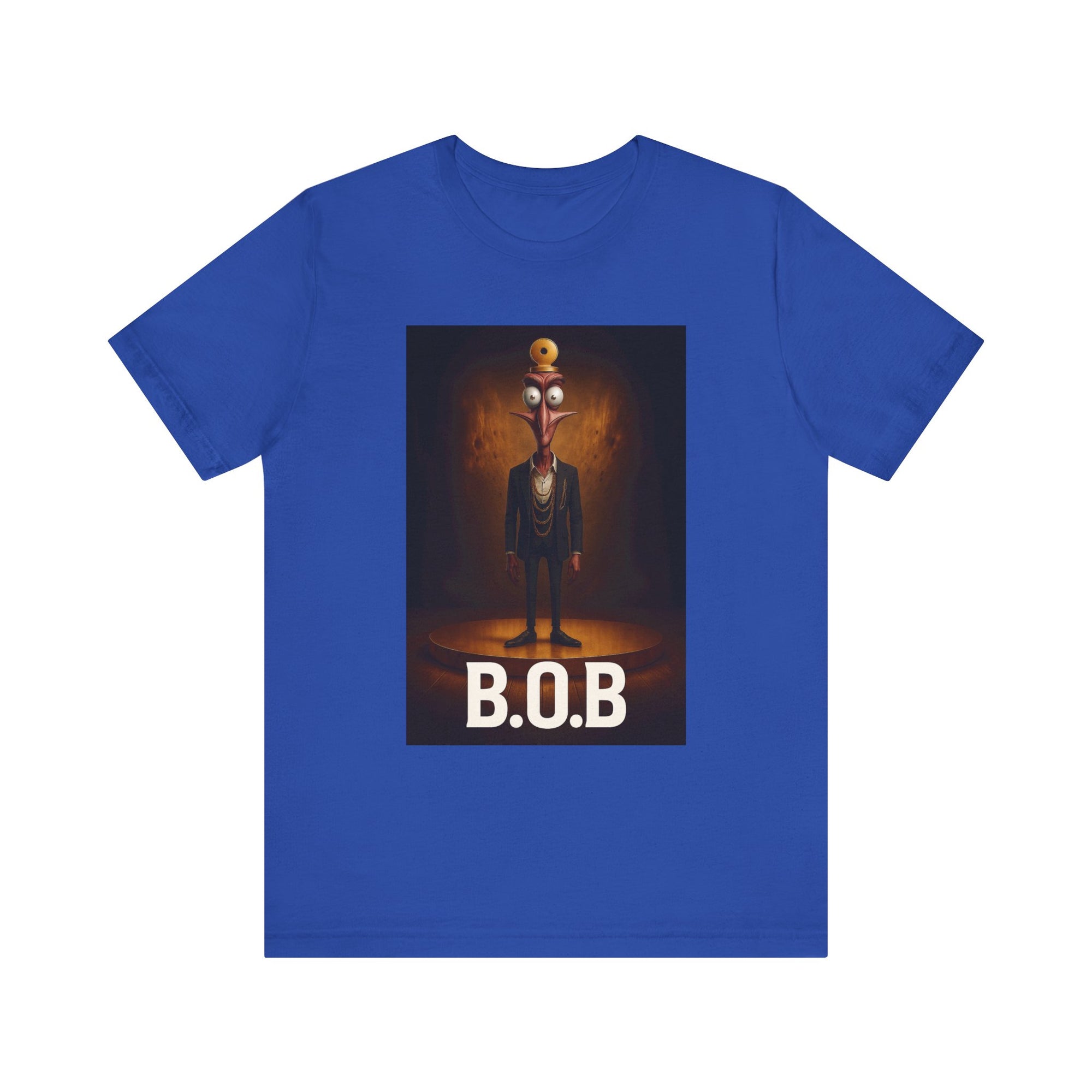 B.O.B. Graphic Tee, Unisex T-Shirt, Funny Casual Wear, Cartoon Character Shirt, Gift for Movie Lovers, Unique Apparel