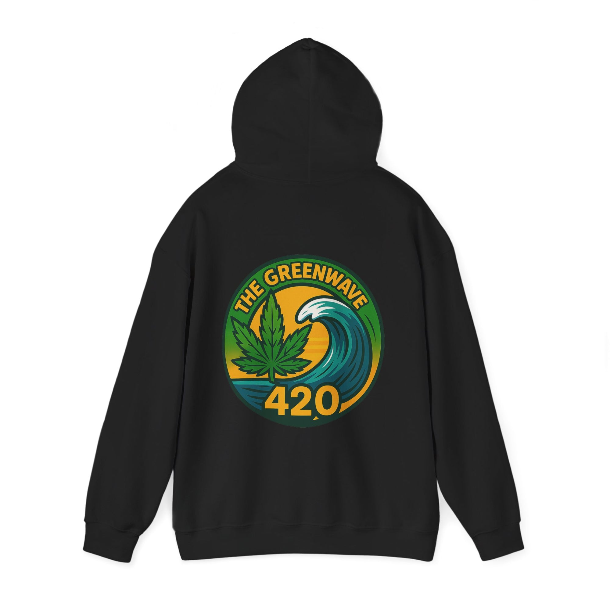 Cozy Cannabis-Themed Hoodie - The Greenwave 420 Sweatshirt, Unisex Pullover, Chill Vibes, Gift for Stoners, 420 Apparel, Streetwear