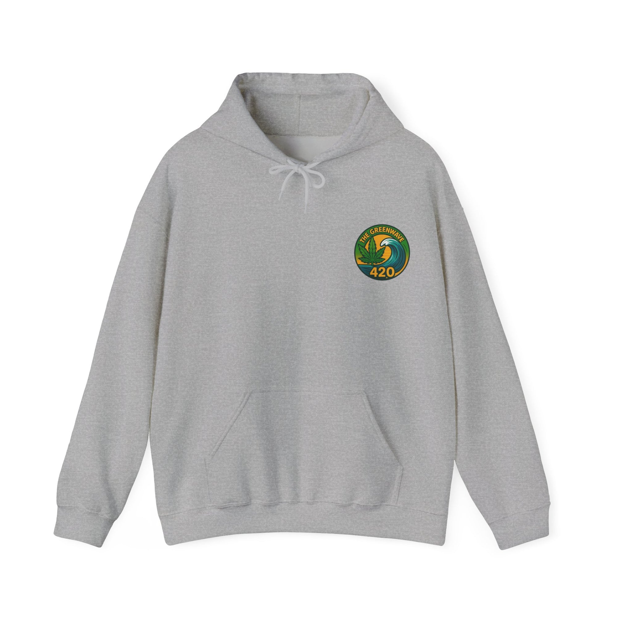 Cozy Cannabis-Themed Hoodie - The Greenwave 420 Sweatshirt, Unisex Pullover, Chill Vibes, Gift for Stoners, 420 Apparel, Streetwear