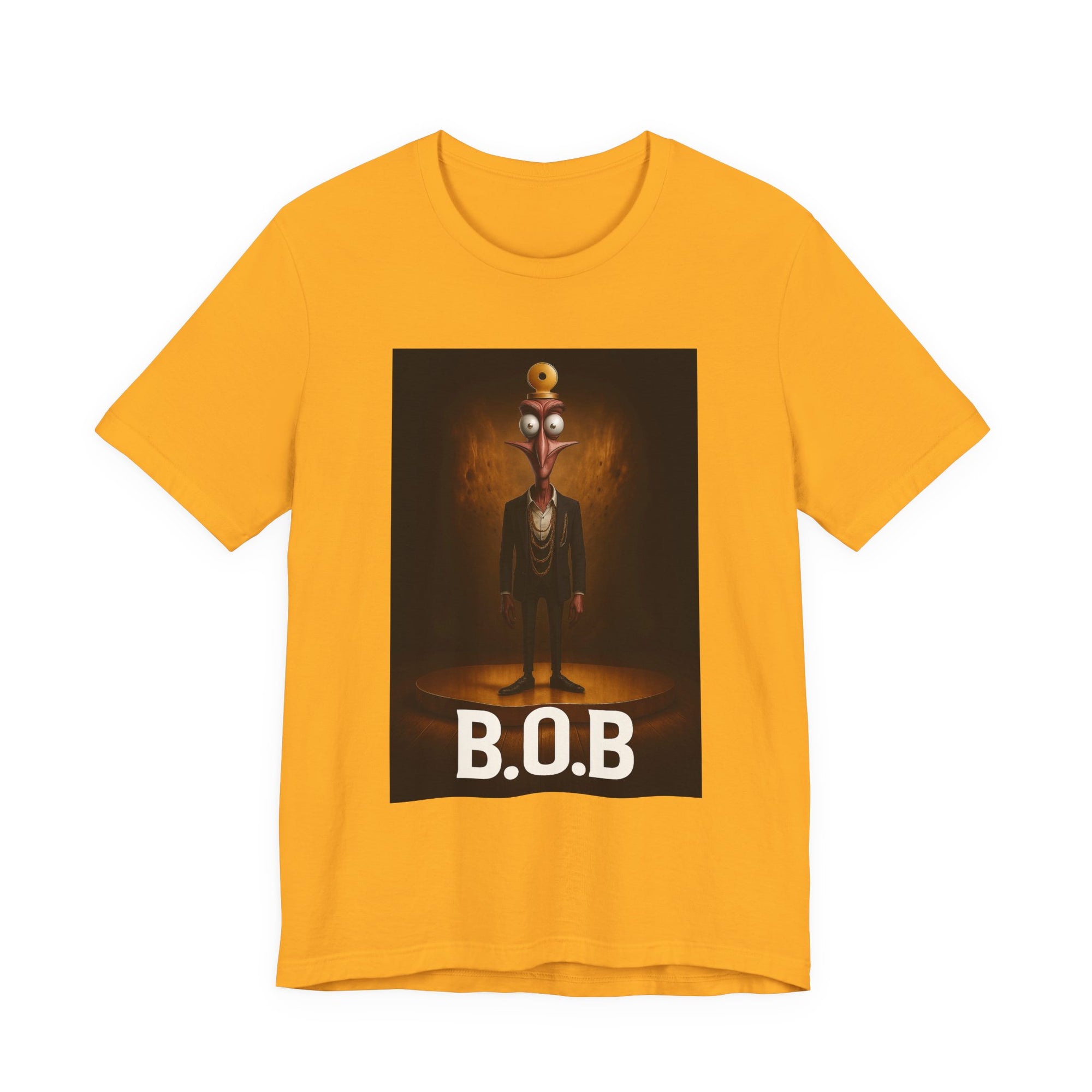 B.O.B. Graphic Tee, Unisex T-Shirt, Funny Casual Wear, Cartoon Character Shirt, Gift for Movie Lovers, Unique Apparel