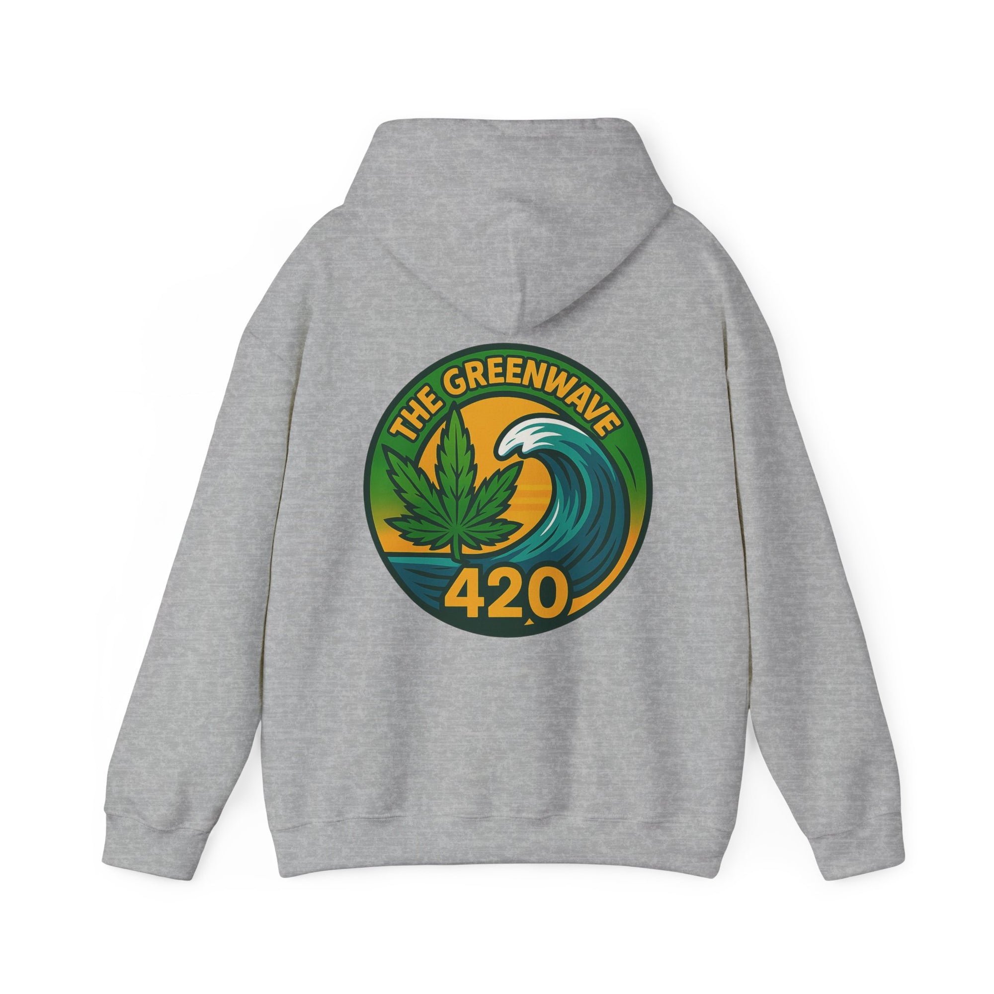 Cozy Cannabis-Themed Hoodie - The Greenwave 420 Sweatshirt, Unisex Pullover, Chill Vibes, Gift for Stoners, 420 Apparel, Streetwear