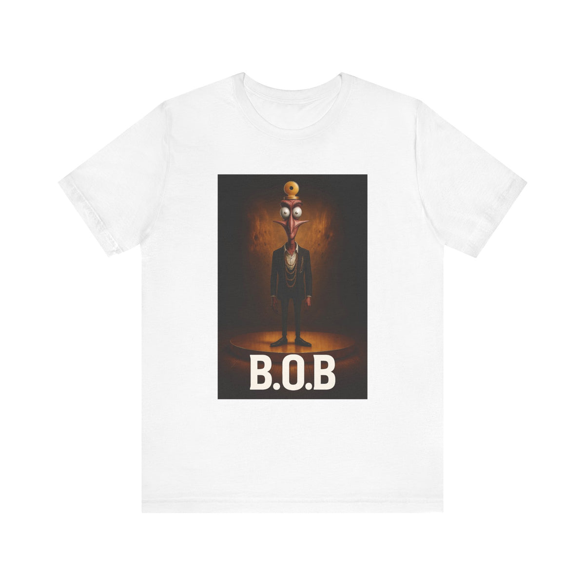 B.O.B. Graphic Tee, Unisex T-Shirt, Funny Casual Wear, Cartoon Character Shirt, Gift for Movie Lovers, Unique Apparel
