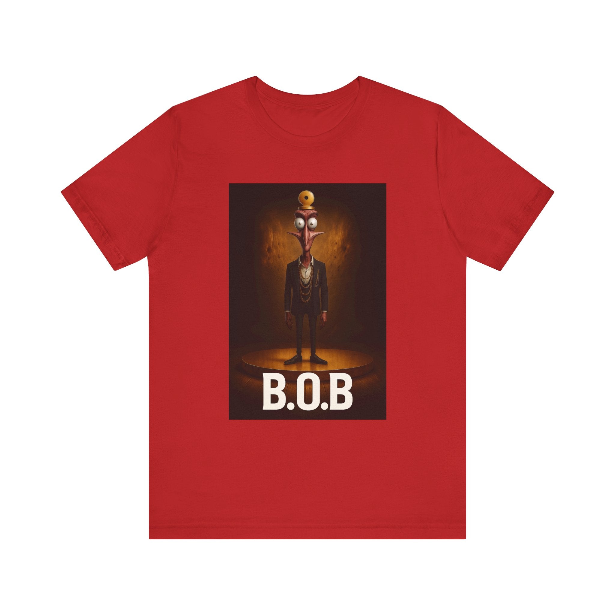 B.O.B. Graphic Tee, Unisex T-Shirt, Funny Casual Wear, Cartoon Character Shirt, Gift for Movie Lovers, Unique Apparel