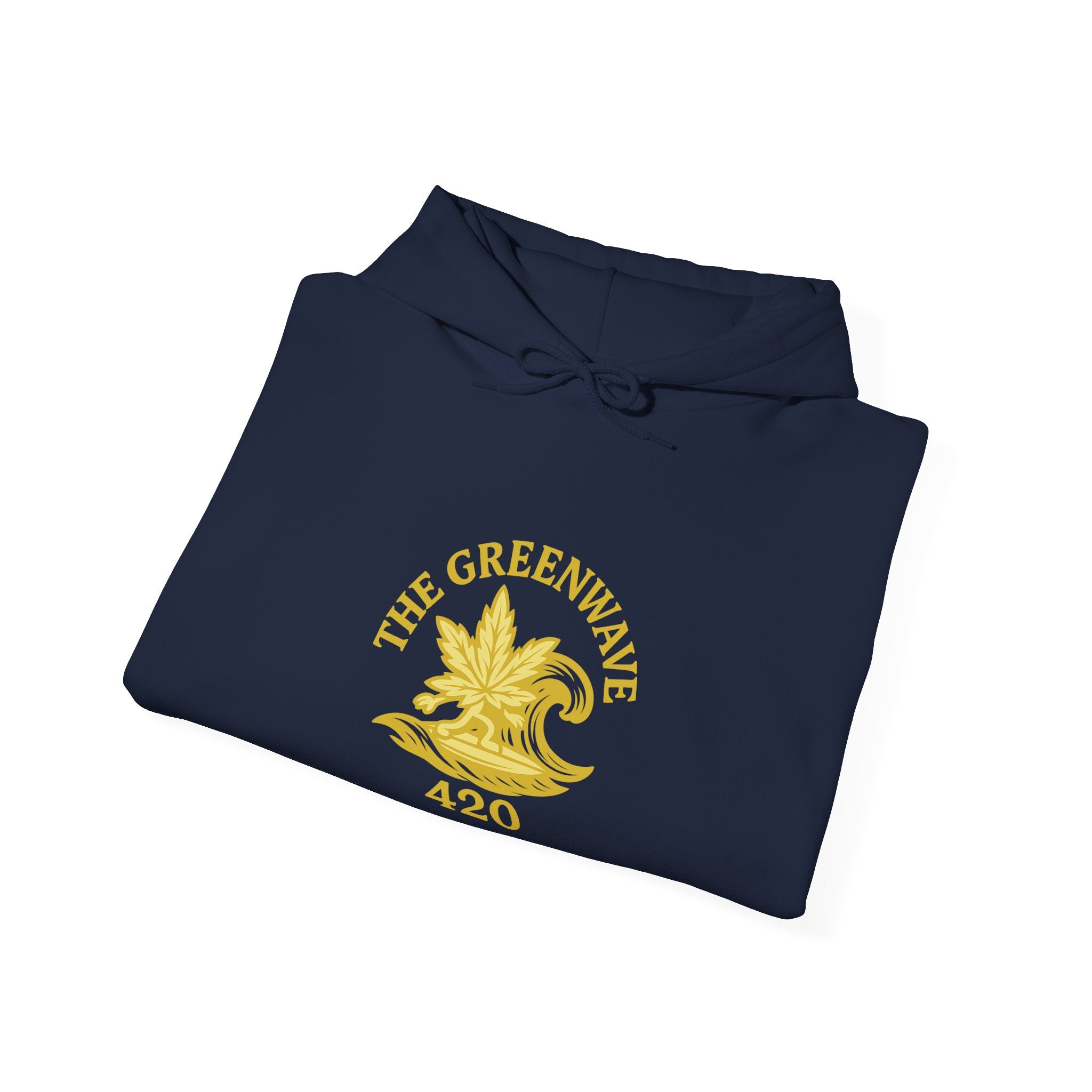 The Greenwave 420 Hoodie - Unisex Heavy Blend Sweatshirt, Cozy Streetwear, Perfect Gift for Friends, Cannabis Culture Apparel