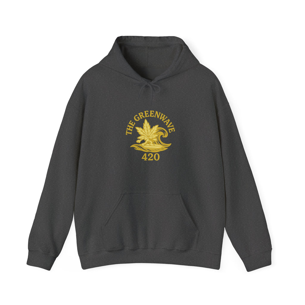 The Greenwave 420 Hoodie - Unisex Heavy Blend Sweatshirt, Cozy Streetwear, Perfect Gift for Friends, Cannabis Culture Apparel