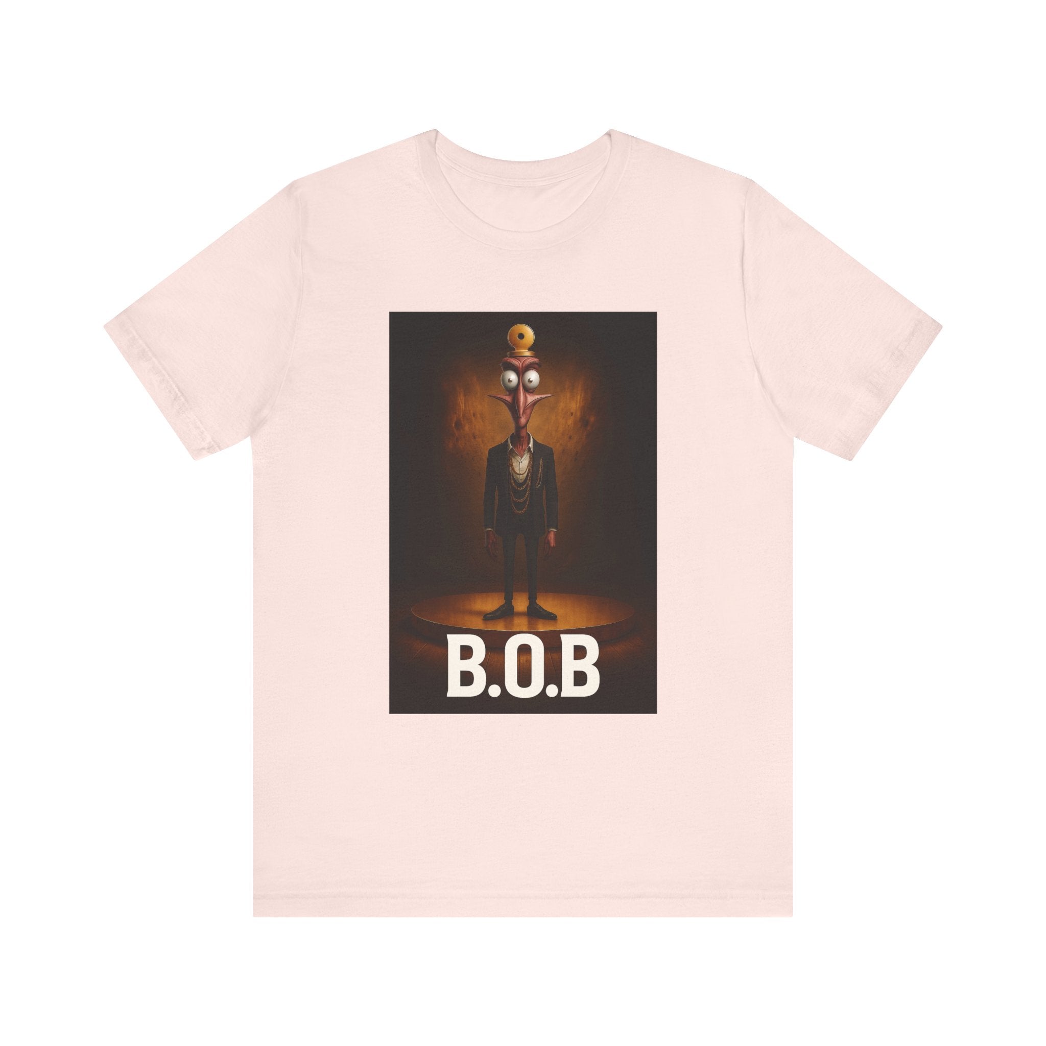 B.O.B. Graphic Tee, Unisex T-Shirt, Funny Casual Wear, Cartoon Character Shirt, Gift for Movie Lovers, Unique Apparel