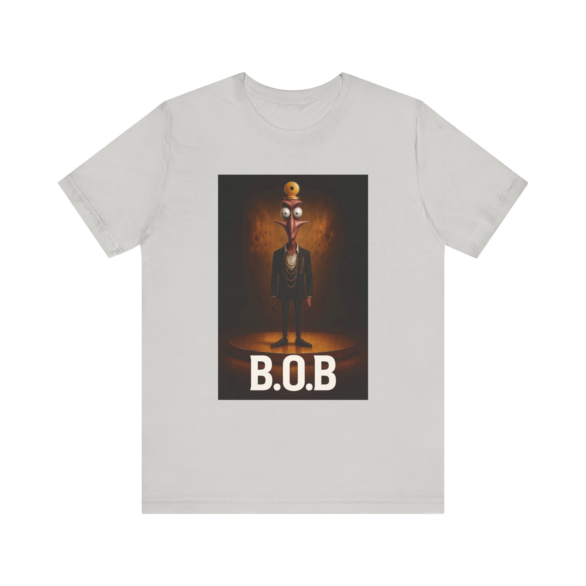 B.O.B. Graphic Tee, Unisex T-Shirt, Funny Casual Wear, Cartoon Character Shirt, Gift for Movie Lovers, Unique Apparel