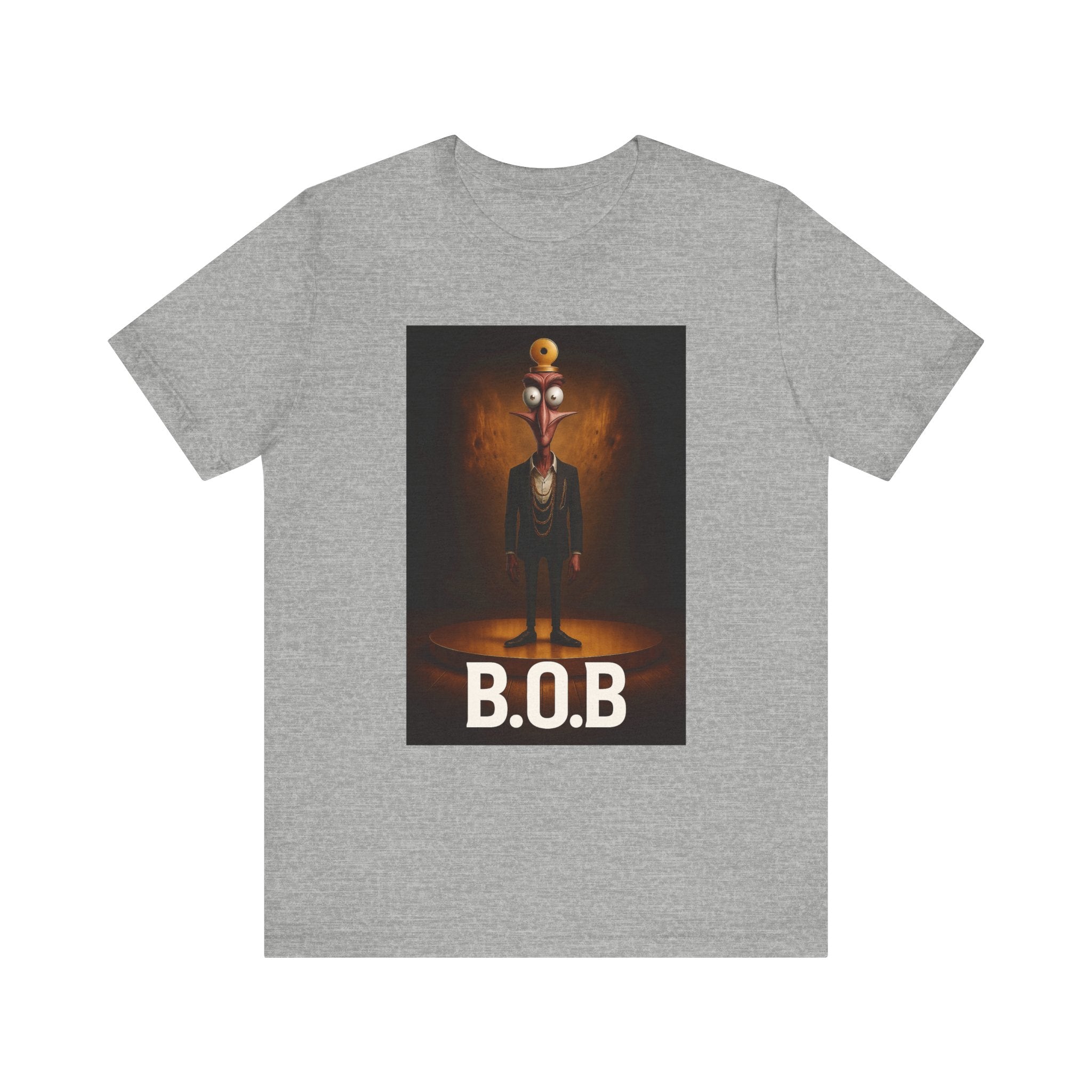 B.O.B. Graphic Tee, Unisex T-Shirt, Funny Casual Wear, Cartoon Character Shirt, Gift for Movie Lovers, Unique Apparel