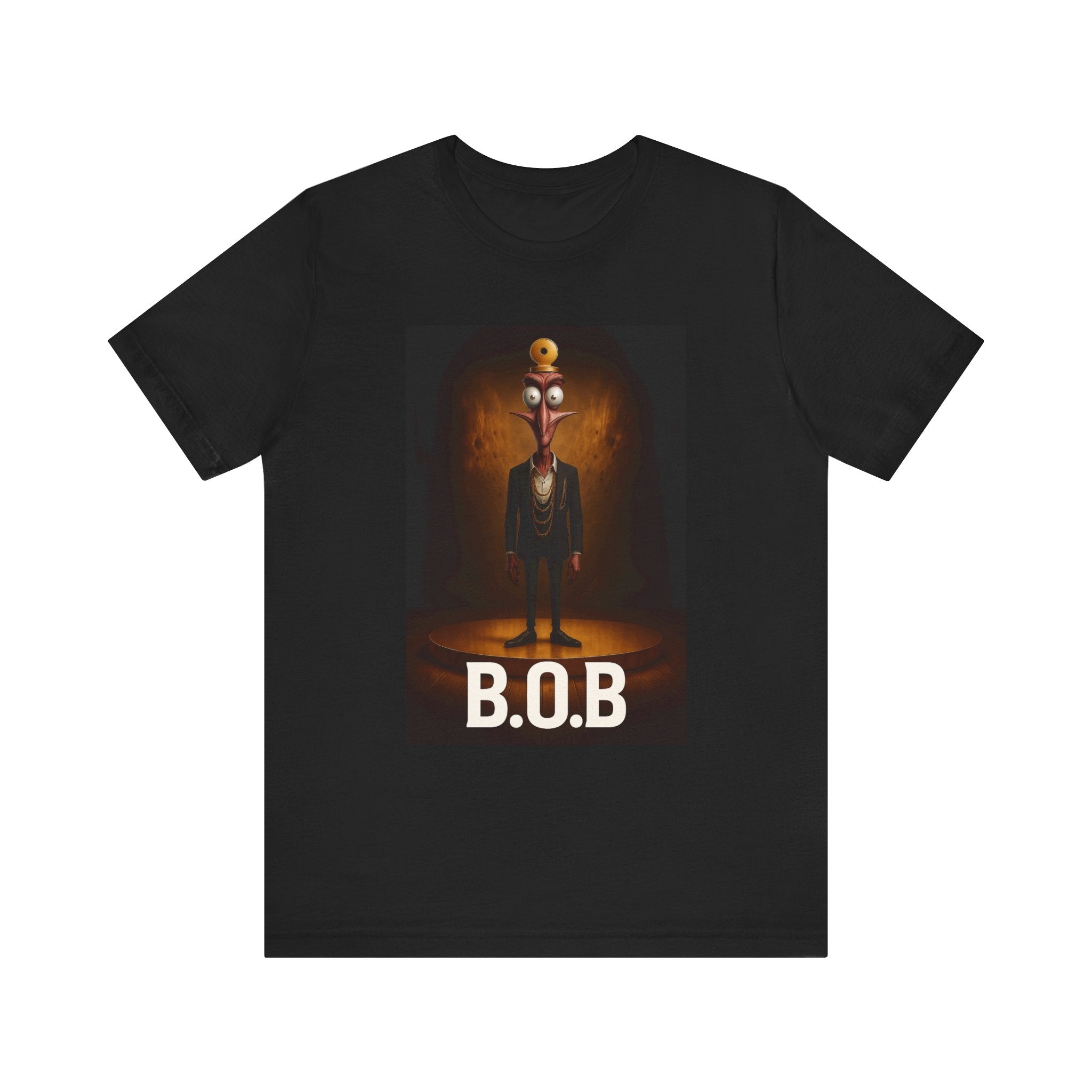 B.O.B. Graphic Tee, Unisex T-Shirt, Funny Casual Wear, Cartoon Character Shirt, Gift for Movie Lovers, Unique Apparel
