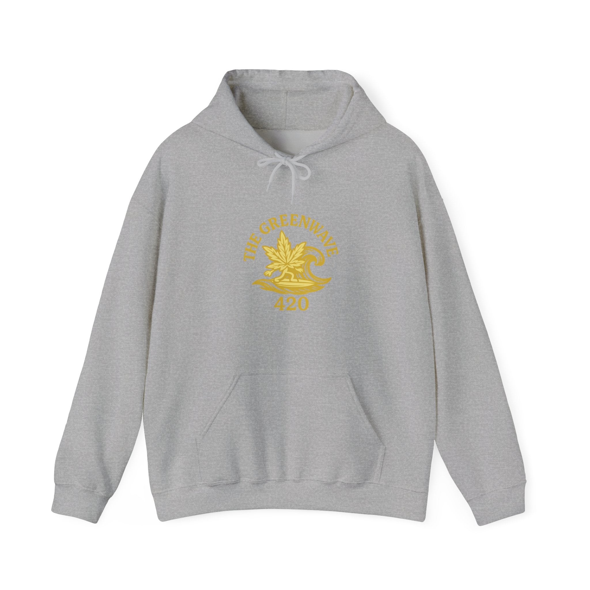 The Greenwave 420 Hoodie - Unisex Heavy Blend Sweatshirt, Cozy Streetwear, Perfect Gift for Friends, Cannabis Culture Apparel
