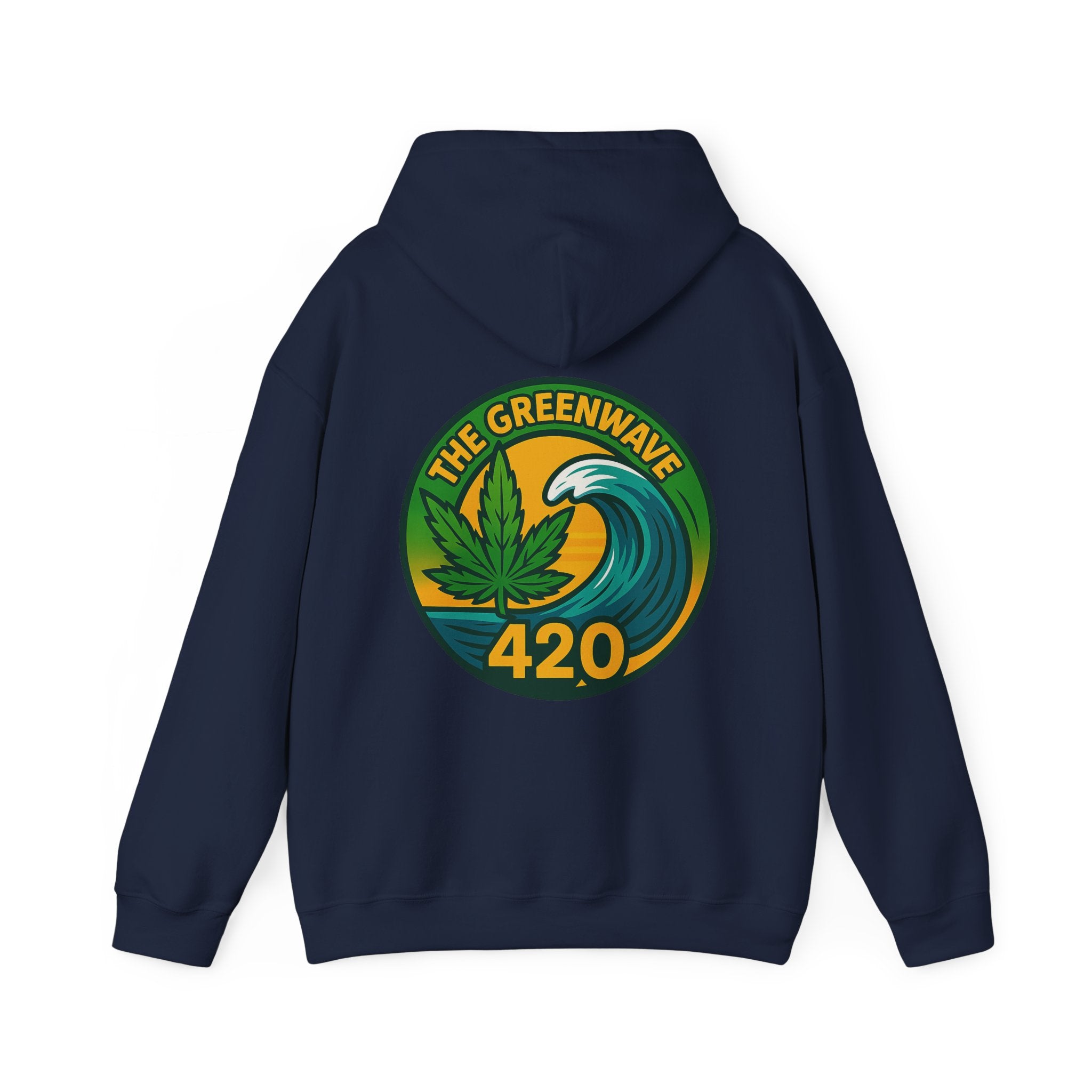 Cozy Cannabis-Themed Hoodie - The Greenwave 420 Sweatshirt, Unisex Pullover, Chill Vibes, Gift for Stoners, 420 Apparel, Streetwear