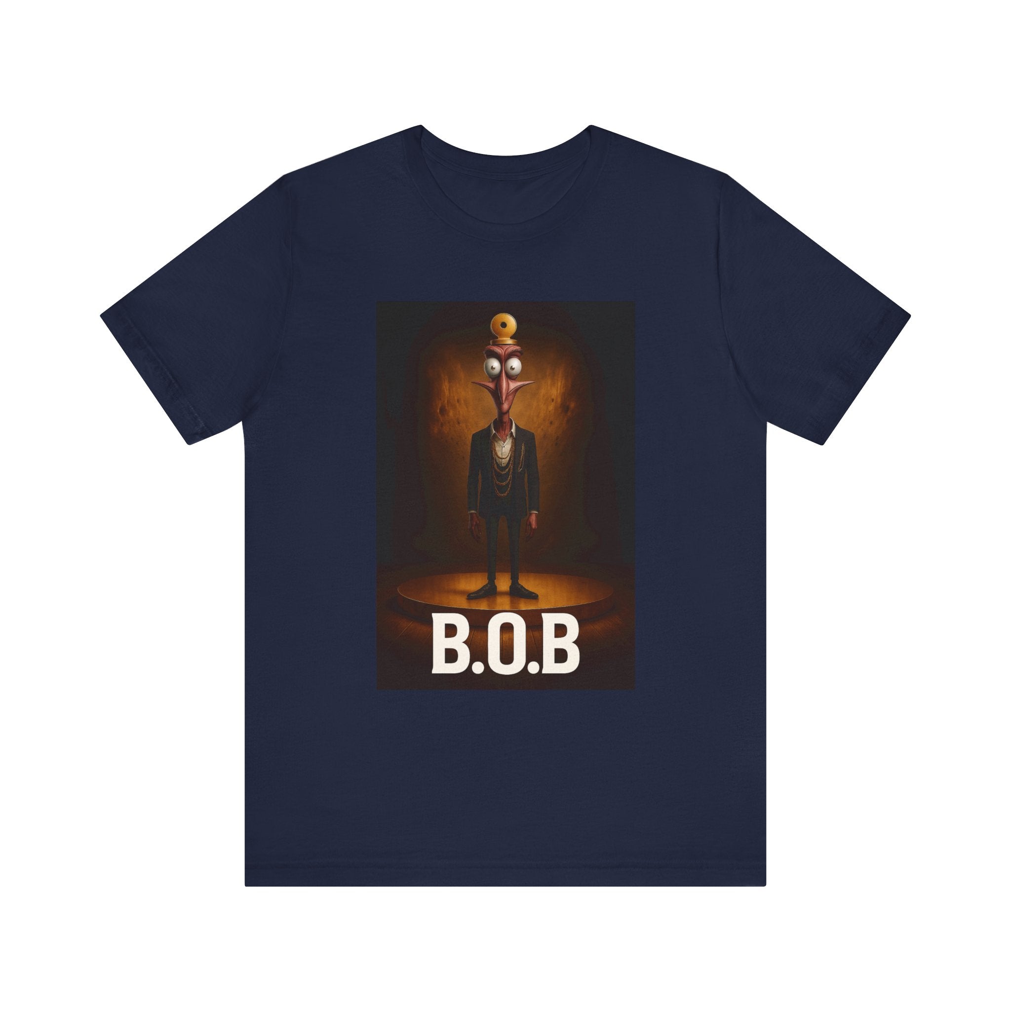 B.O.B. Graphic Tee, Unisex T-Shirt, Funny Casual Wear, Cartoon Character Shirt, Gift for Movie Lovers, Unique Apparel