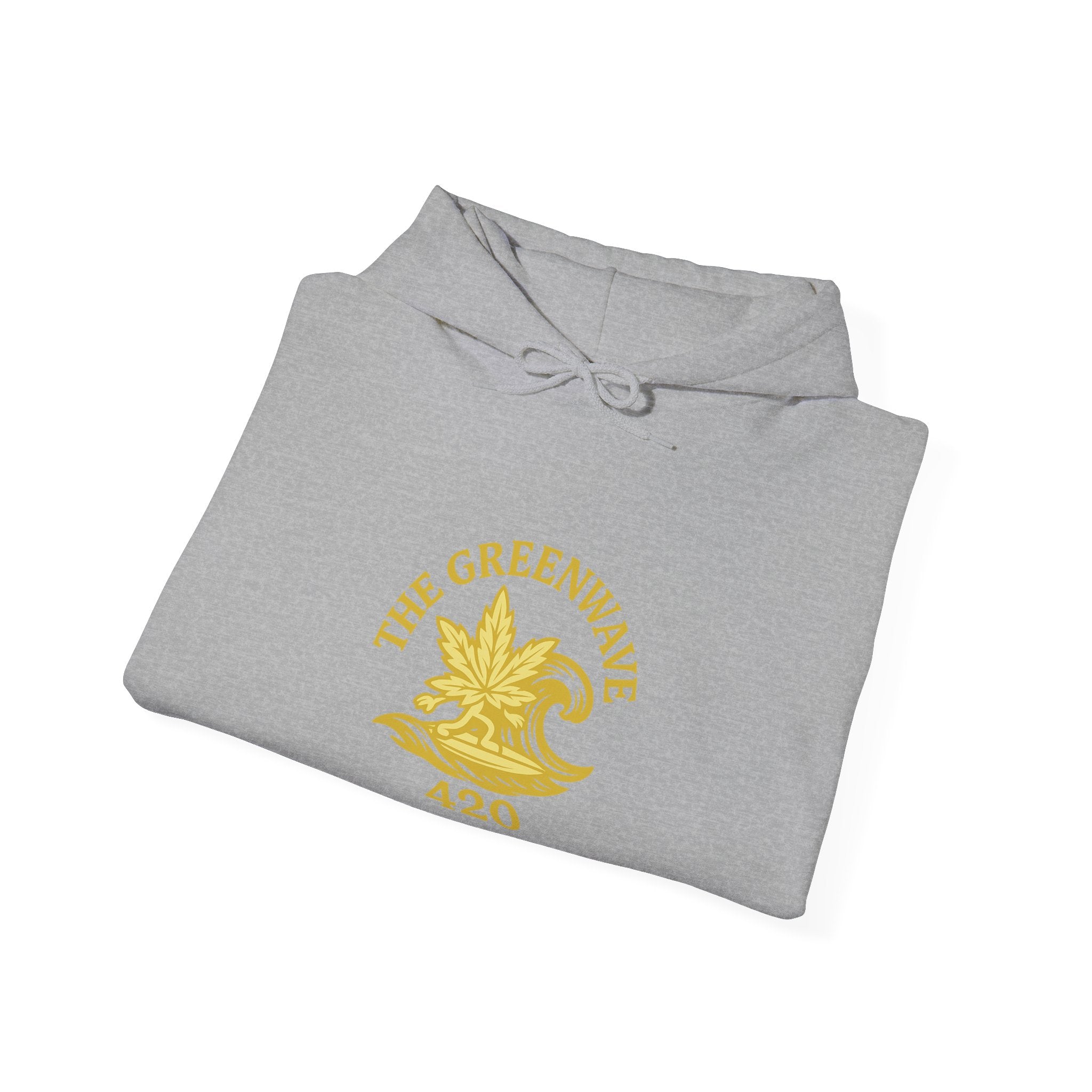 The Greenwave 420 Hoodie - Unisex Heavy Blend Sweatshirt, Cozy Streetwear, Perfect Gift for Friends, Cannabis Culture Apparel