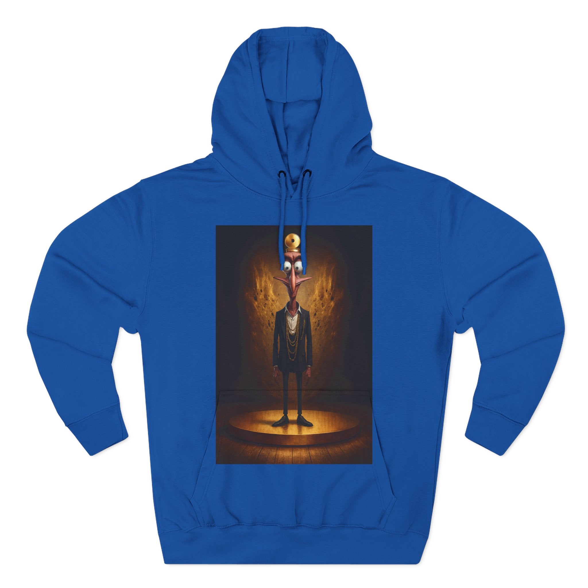 Three-Panel Fleece Hoodie with Cool Graphics, Casual Wear, Cozy Layer, Gift for Friends, 420 Merch, Unique Streetwear