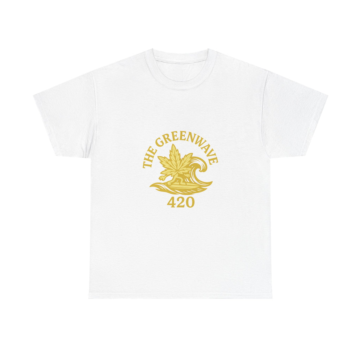 Copy of Copy of Unisex Heavy Cotton Tee with Retro Greenwave 420 Design, Cannabis Culture Shirt, Perfect for Festivals, Gifting, Everyday Wear