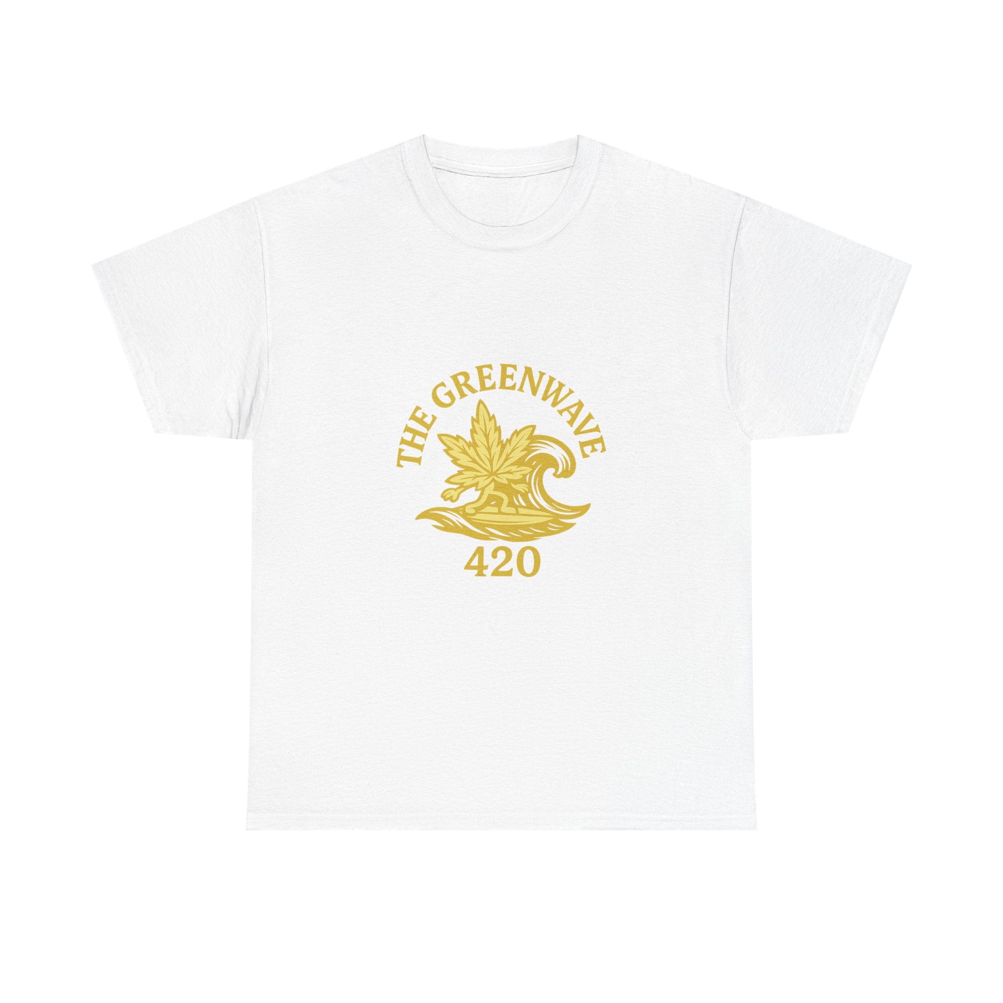 Copy of Copy of Unisex Heavy Cotton Tee with Retro Greenwave 420 Design, Cannabis Culture Shirt, Perfect for Festivals, Gifting, Everyday Wear