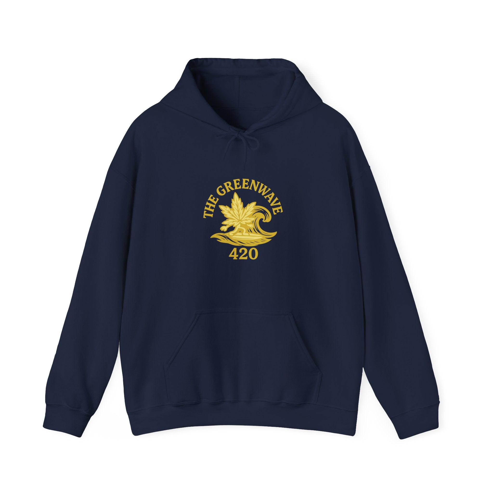 The Greenwave 420 Hoodie - Unisex Heavy Blend Sweatshirt, Cozy Streetwear, Perfect Gift for Friends, Cannabis Culture Apparel